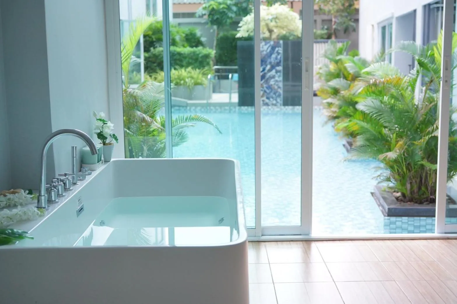 Pool view in D Eco Wellness Center