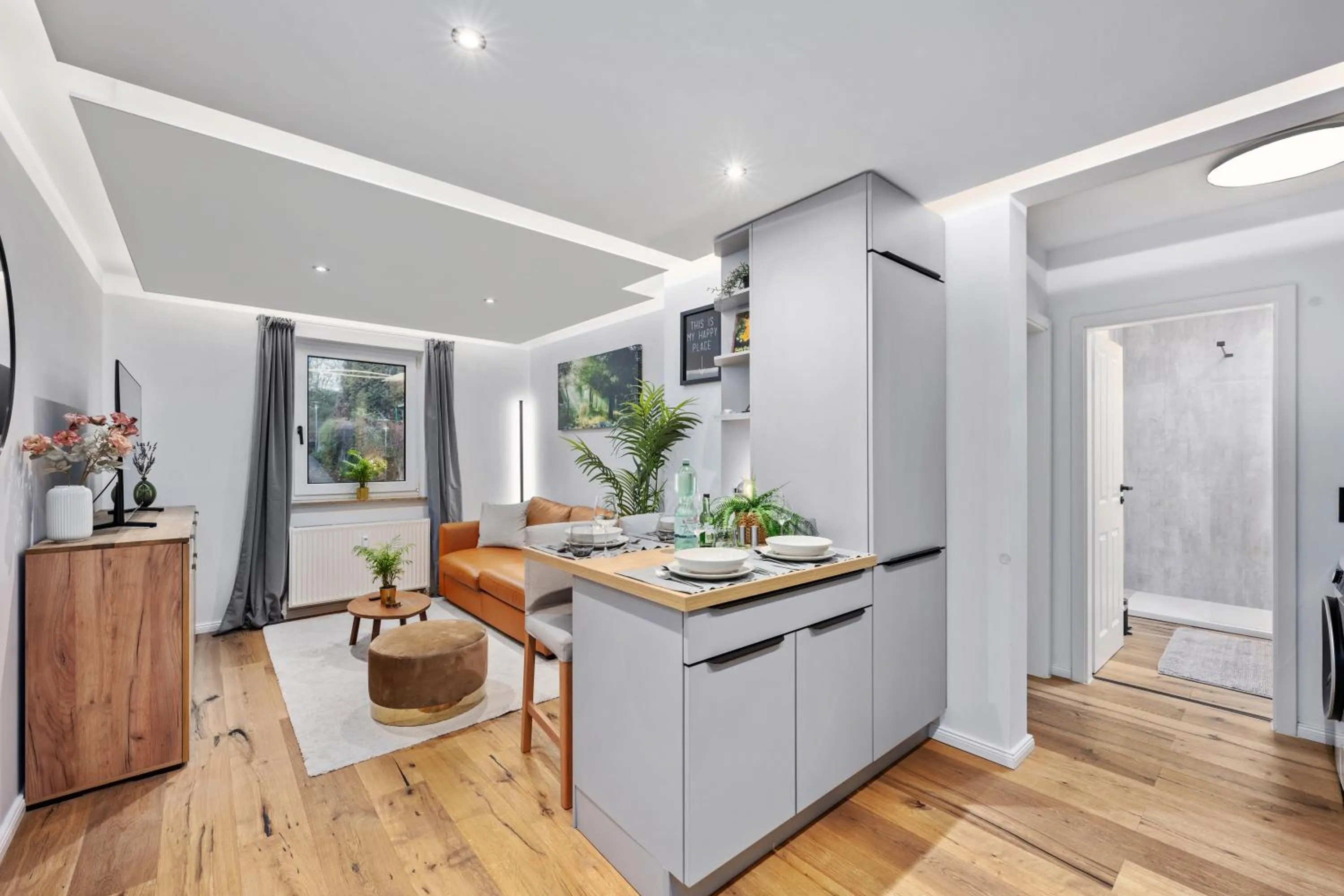 EDLER WOHNRAUM Noble Stadtoase mit Boxspringbett, Kaffeevollautomat, Lift & Parkplatz