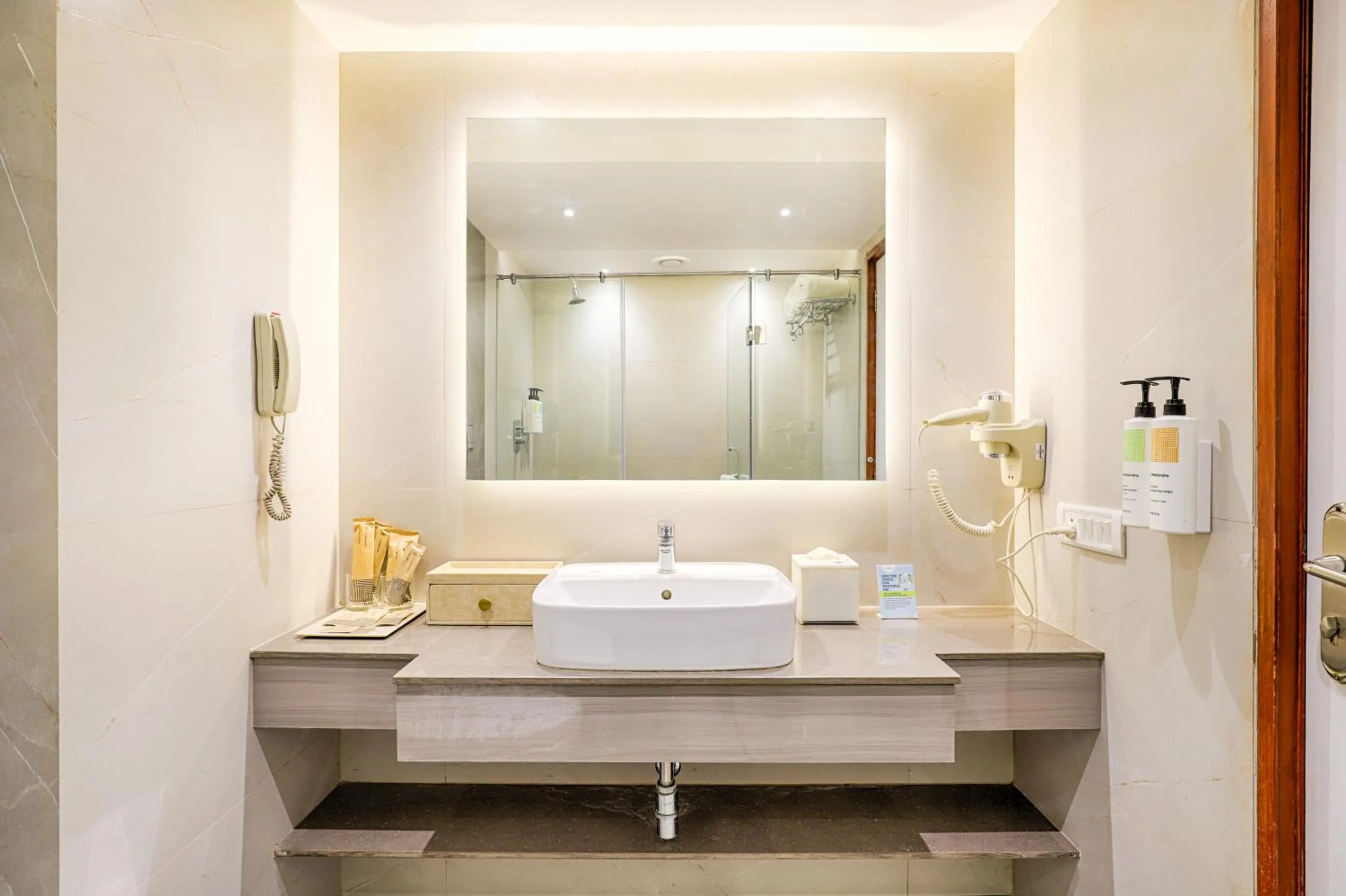 Bathroom in Club Mahindra Golden Landmark, Mysuru