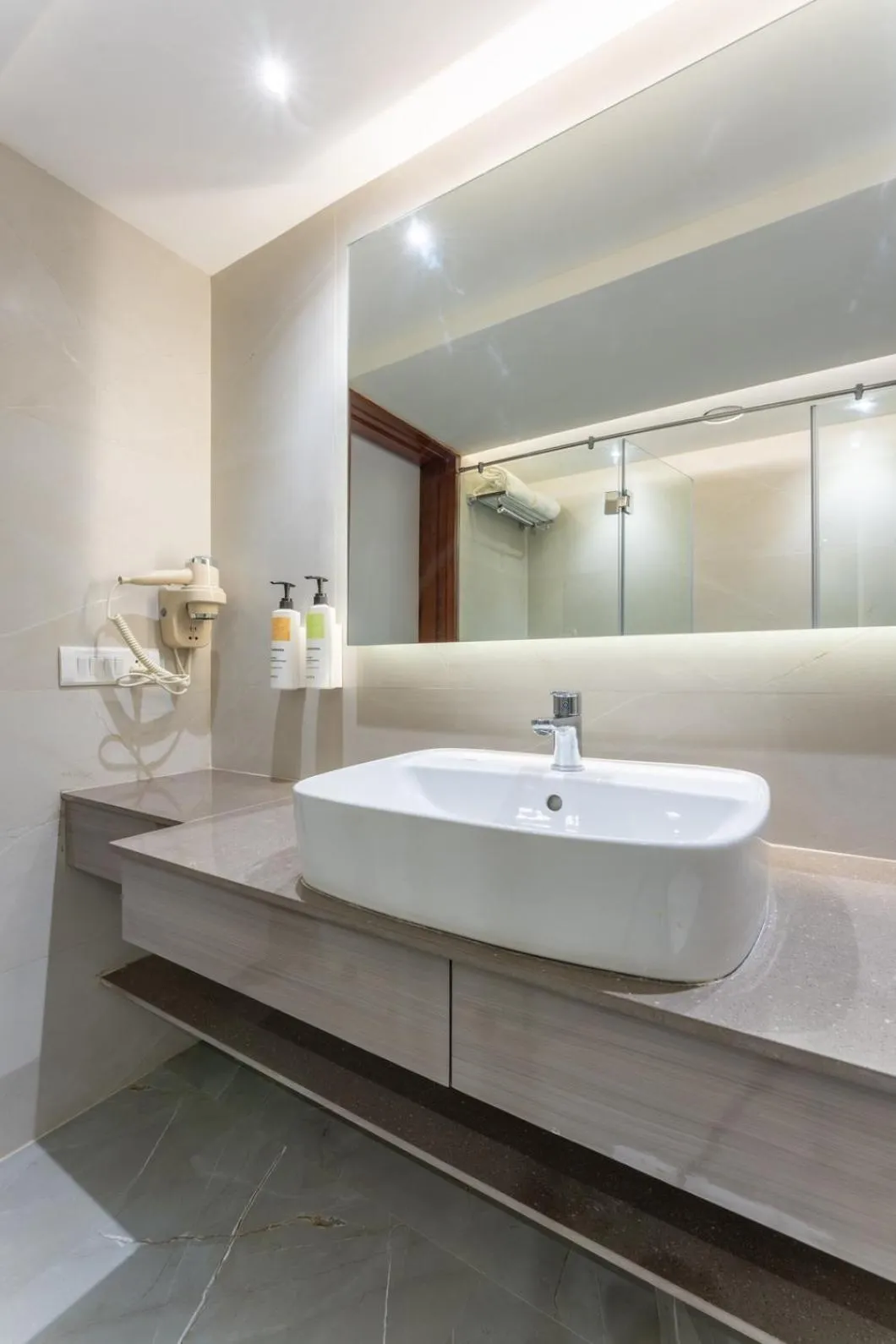 Bathroom in Club Mahindra Golden Landmark, Mysuru