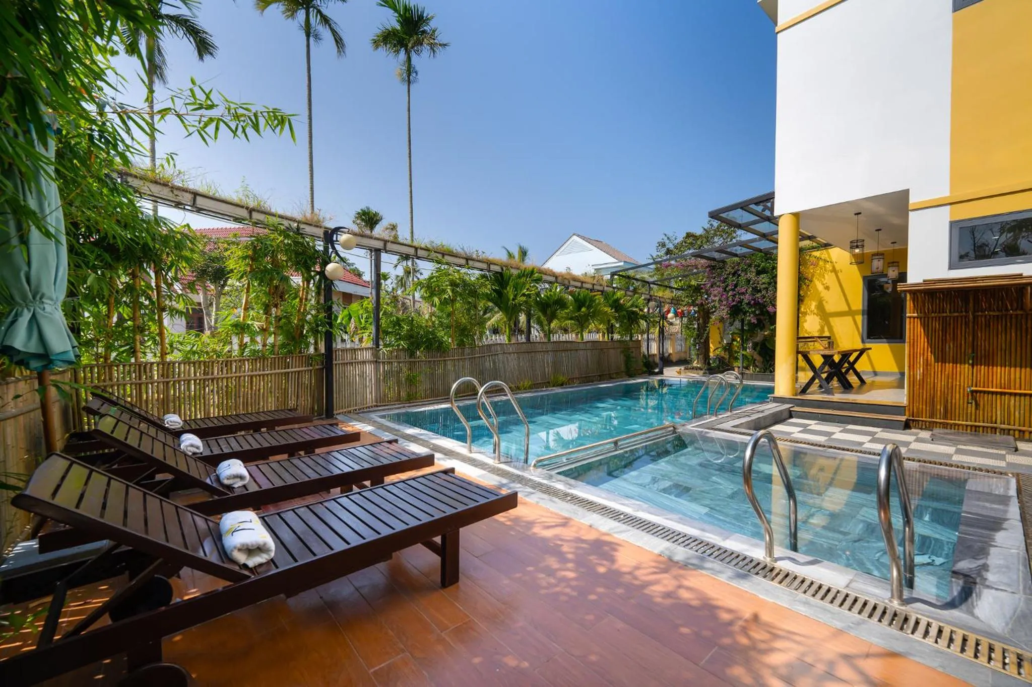 Pool view in Lancelynk Retreat Hoi An