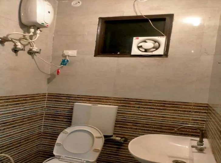 Bathroom in Krishna Cottage, Vrindavan