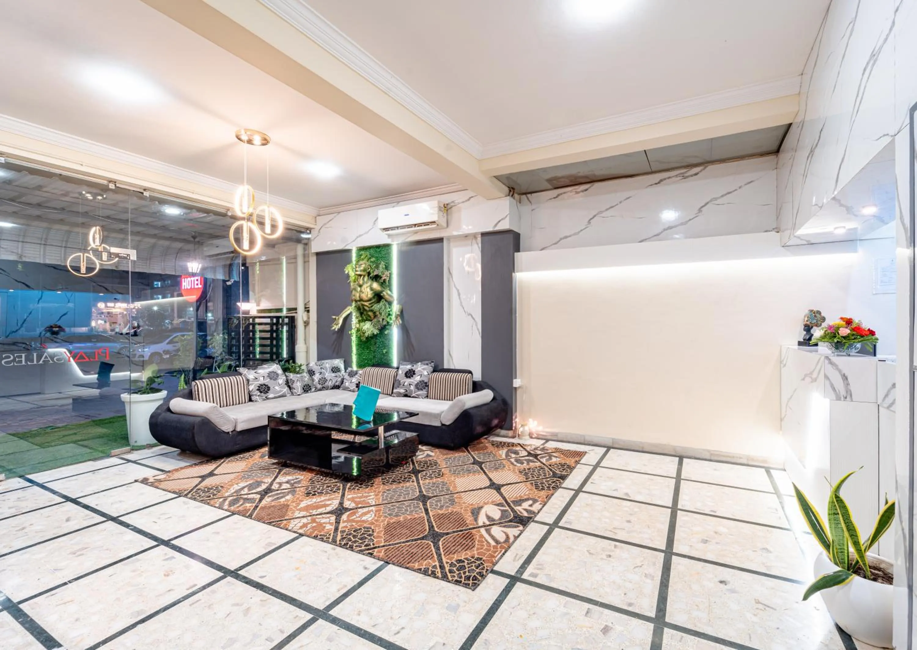 Seating area in Hotel Posada