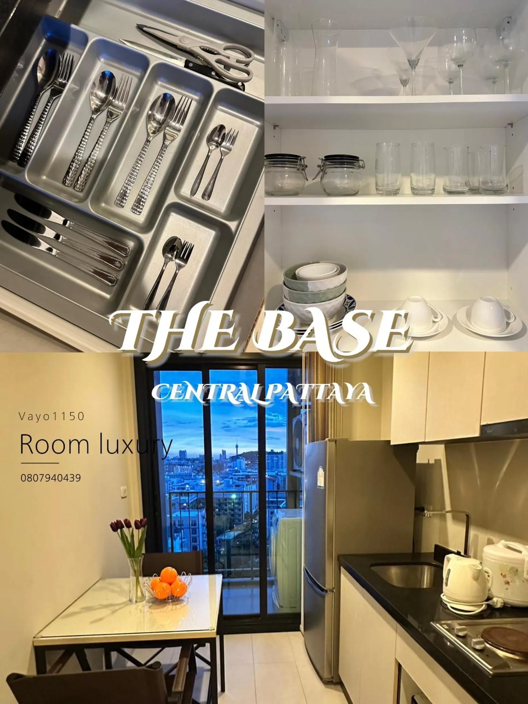 Kitchen or kitchenette in The base Pattaya