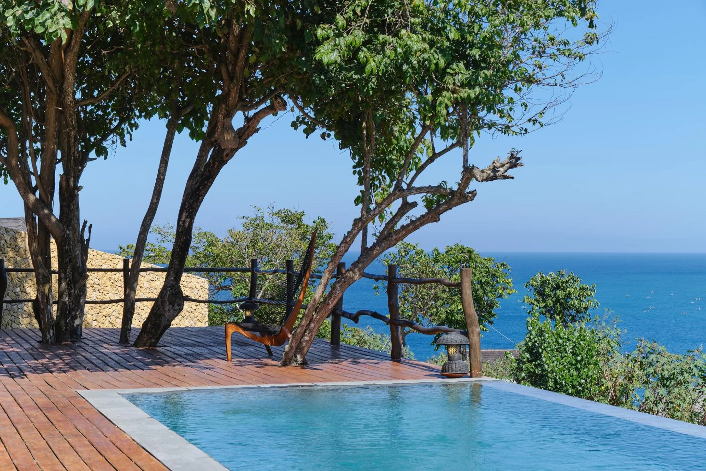 Swimming pool in TUNAK Resort Lombok