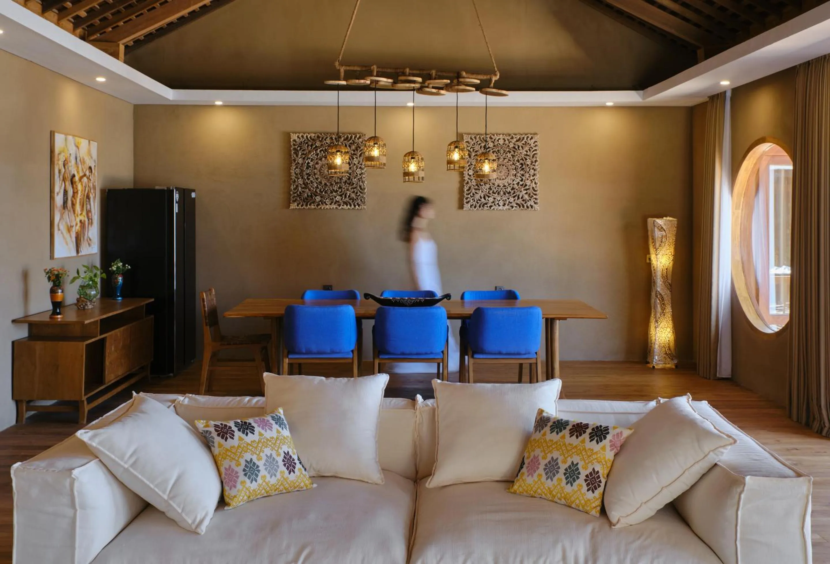 Dining area in TUNAK Resort Lombok