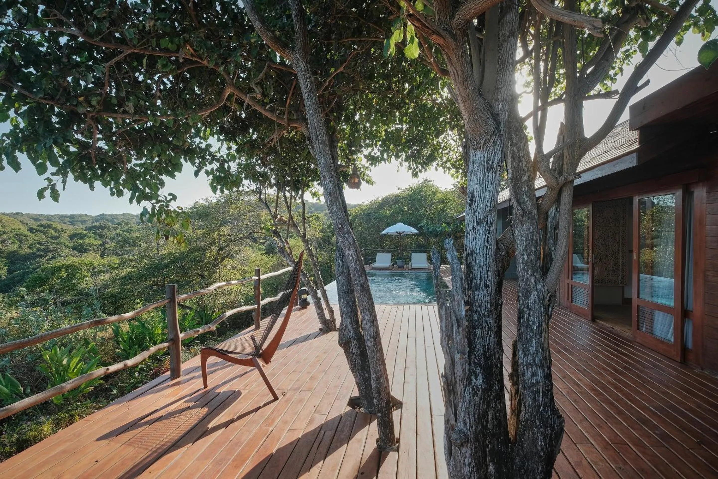 Swimming pool in TUNAK Resort Lombok