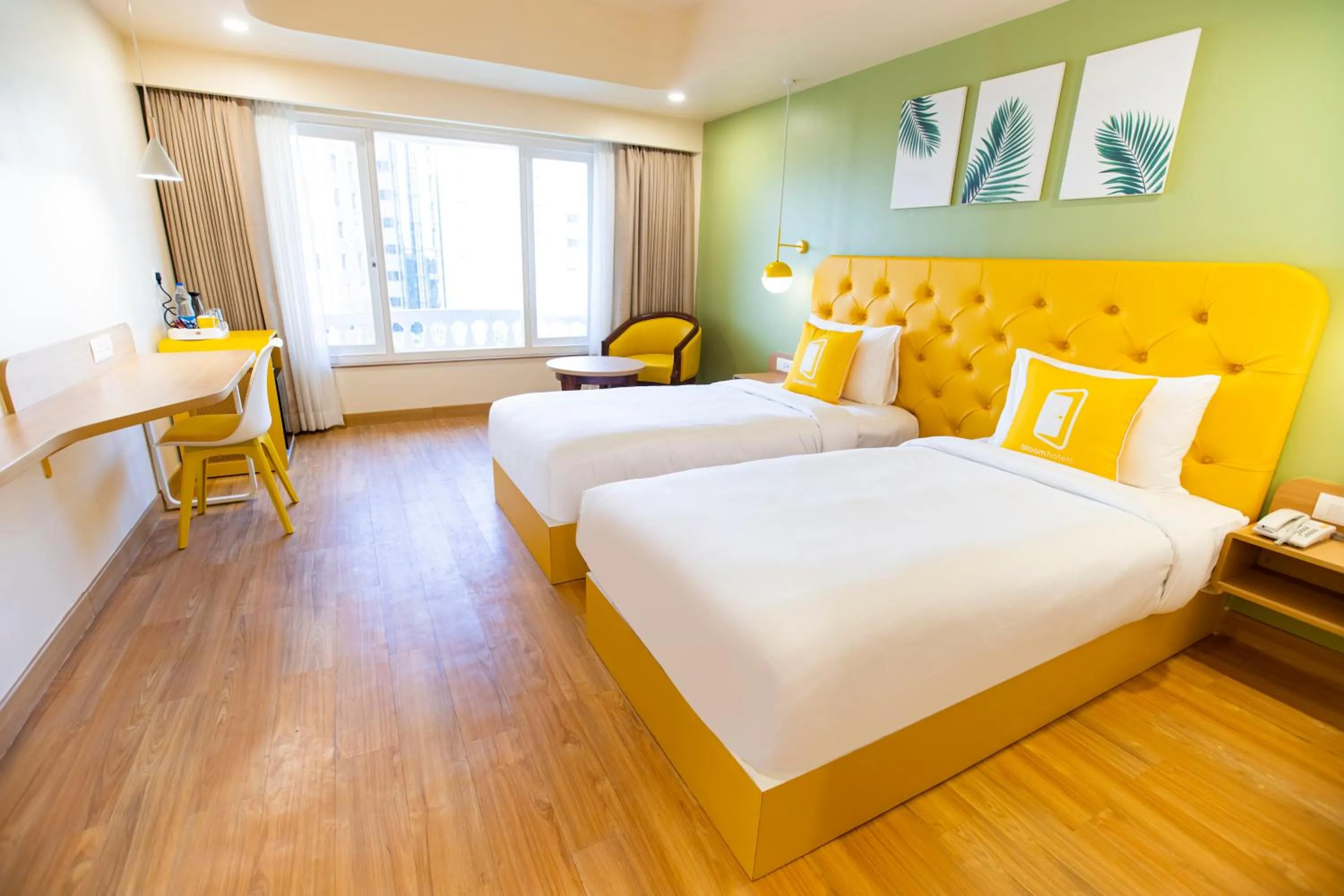 Photo of the whole room, Bed in Bloom Hub l Guindy