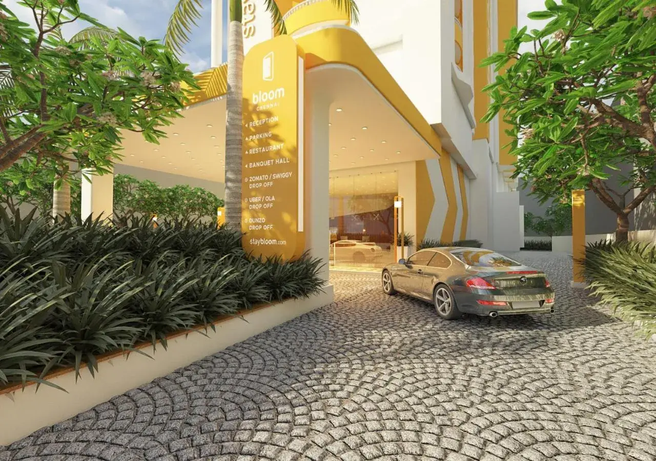 Facade/entrance in Bloom Hub Guindy Facade/entrance in Bloom Hub Guindy