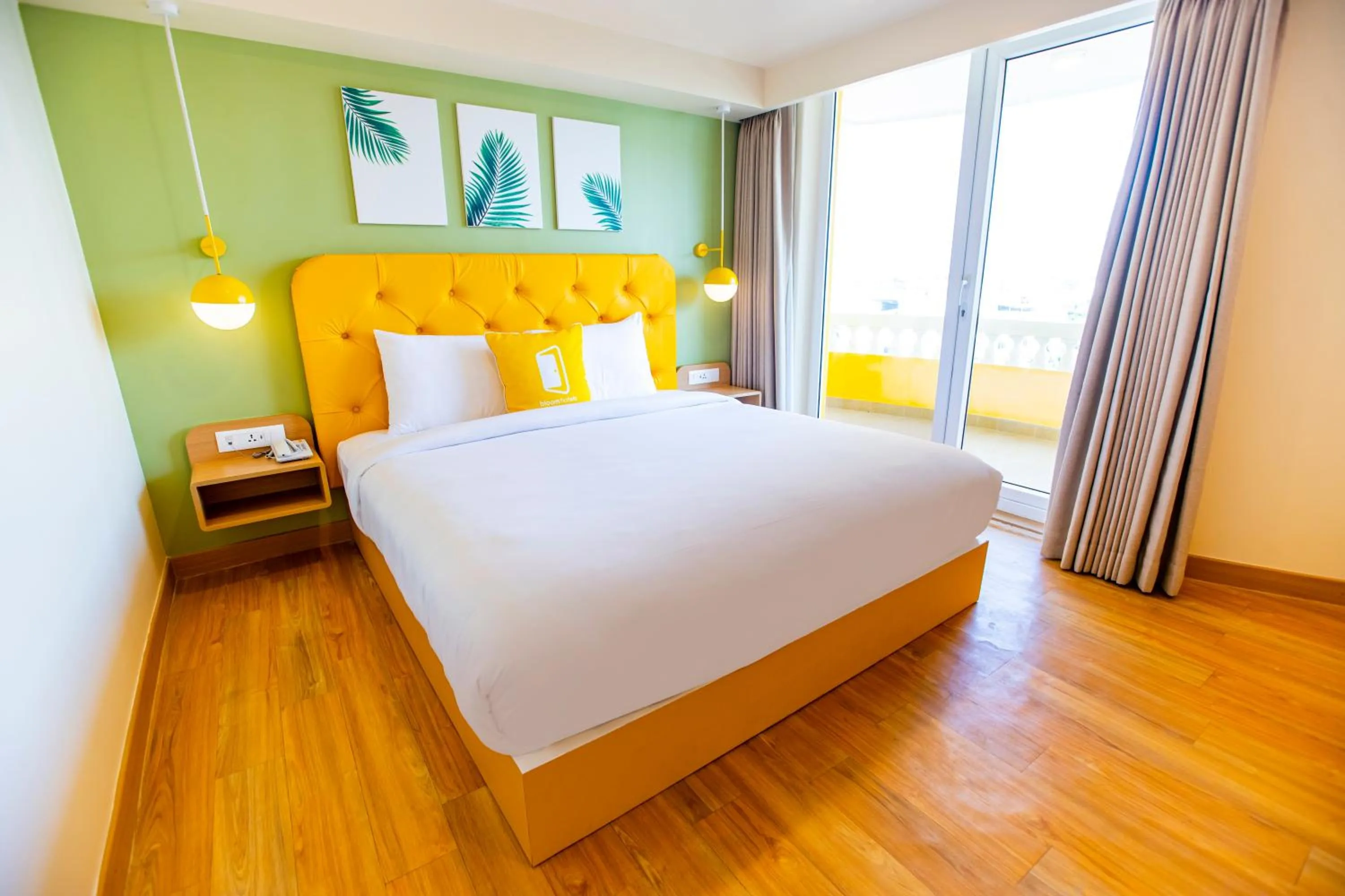 Photo of the whole room, Bed in Bloom Hub l Guindy