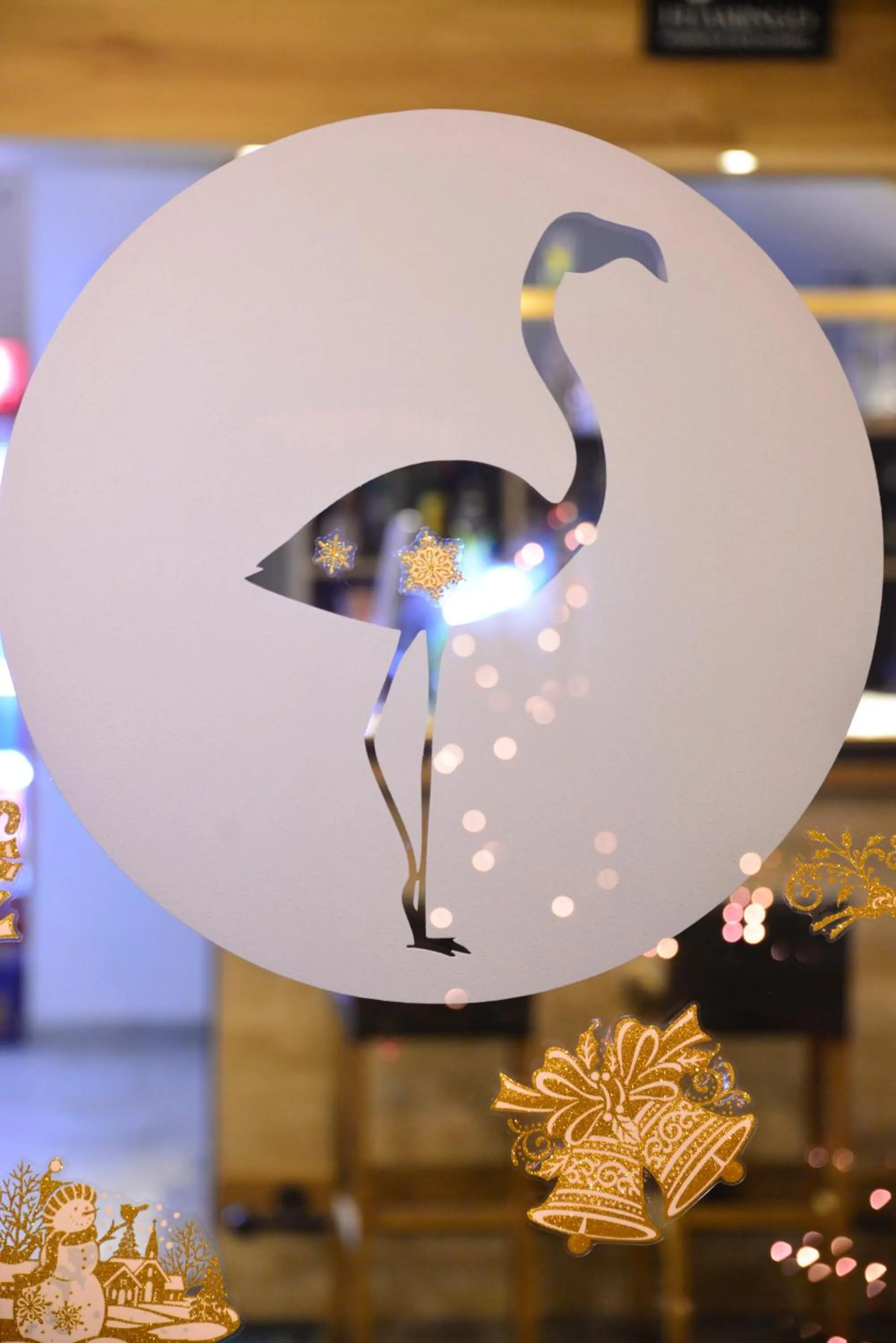 Decorative detail in Pensiune Restaurant Flamingo