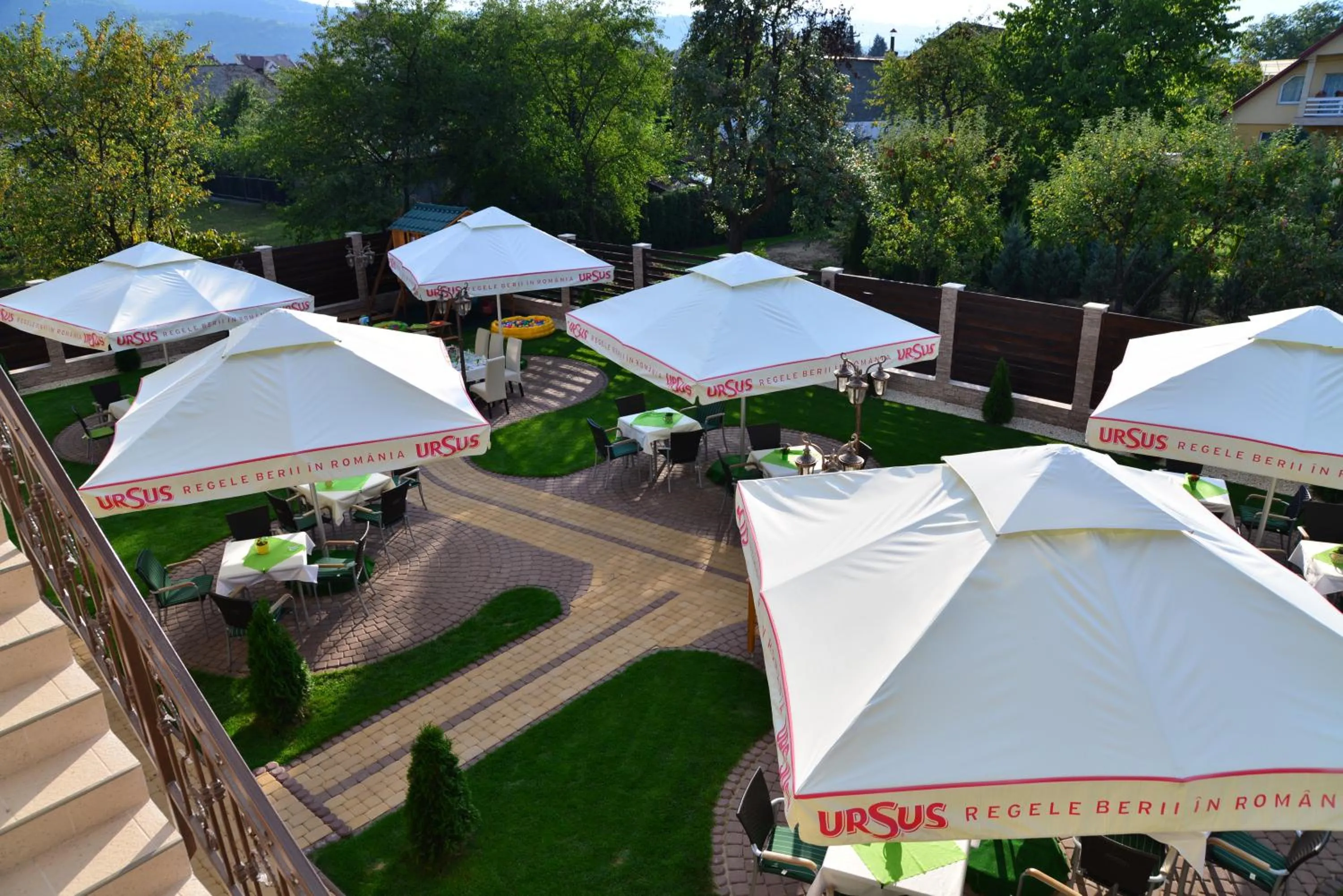 Bird's eye view in Pensiune Restaurant Flamingo