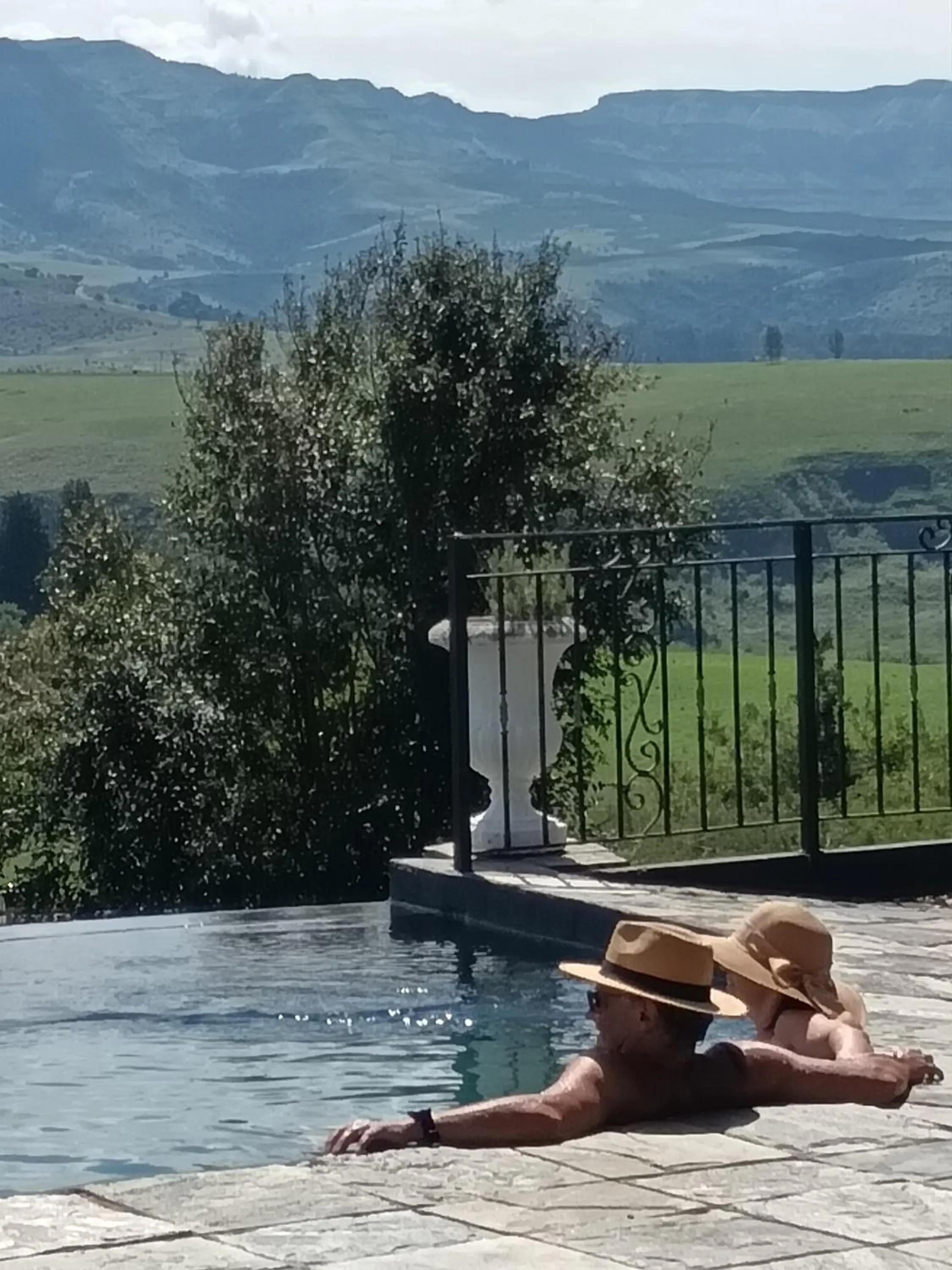 Pool view in Inkungu Lodge