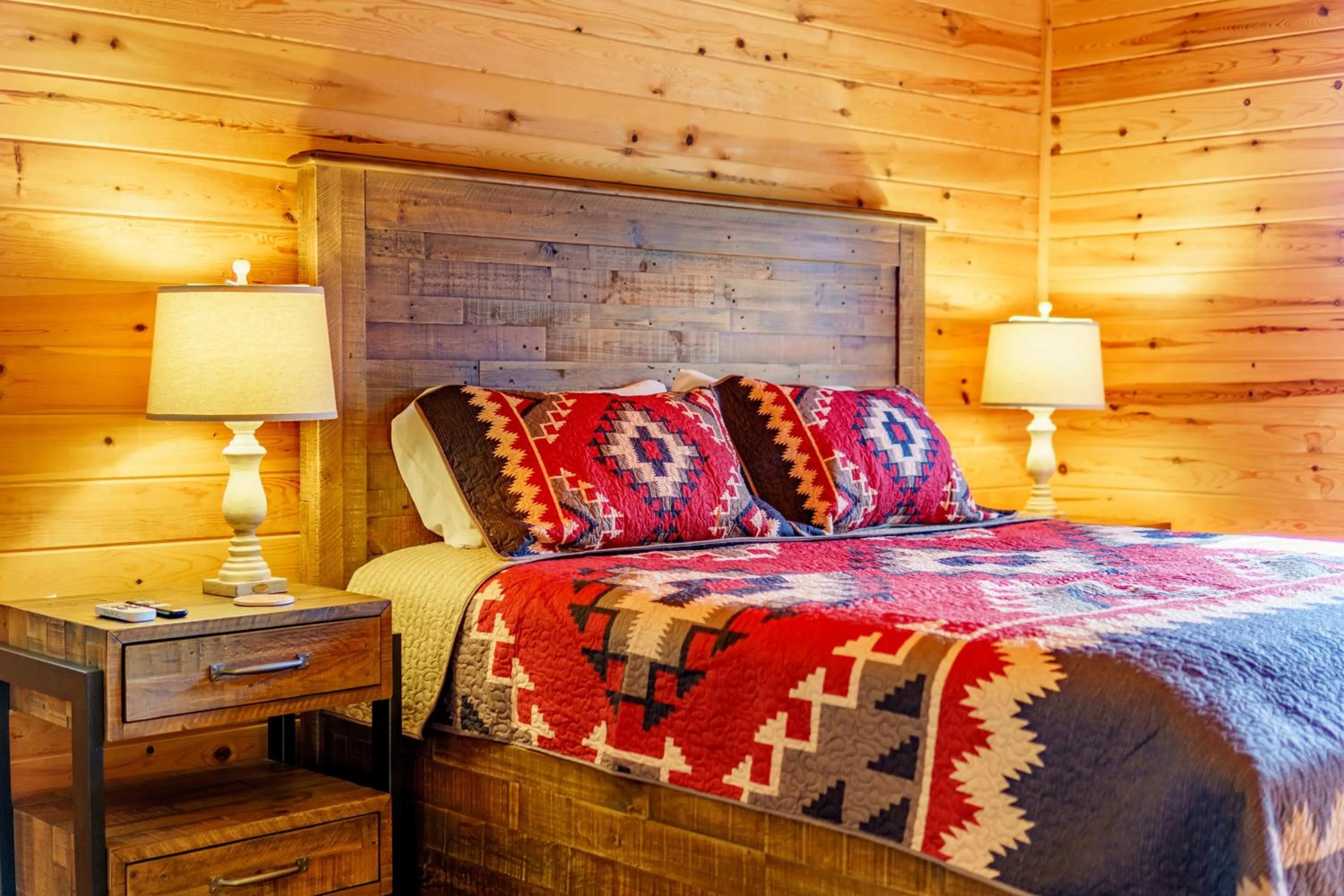 Bed in Adirondack Alpine Cabin with Hot Tub, Near Whiteface, Lake Placid, Game Rm, Fenced Yard, Views