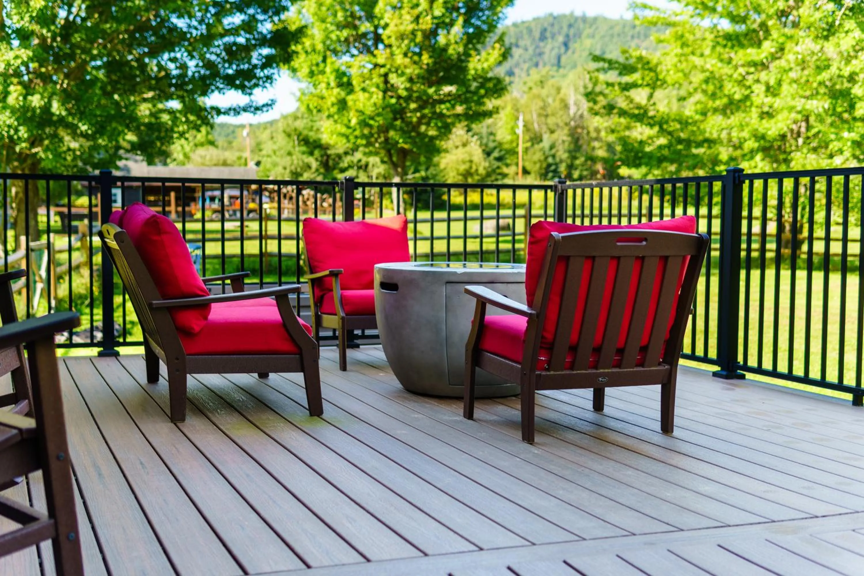 Balcony/Terrace in Adirondack Alpine Cabin with Hot Tub, Near Whiteface, Lake Placid, Game Rm, Fenced Yard, Views