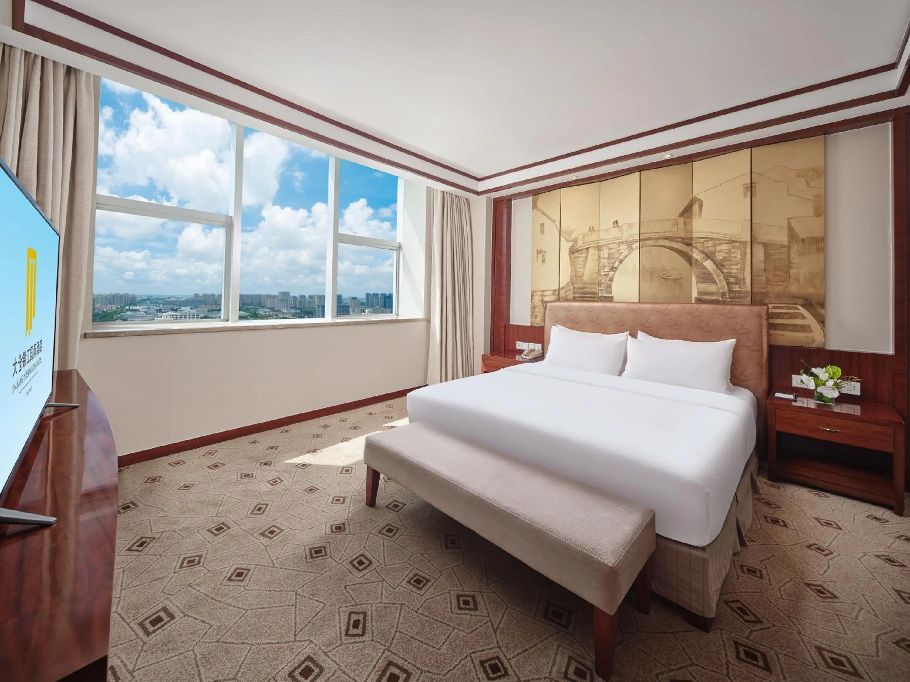 Bed in Jin Jiang International Hotel Taicang