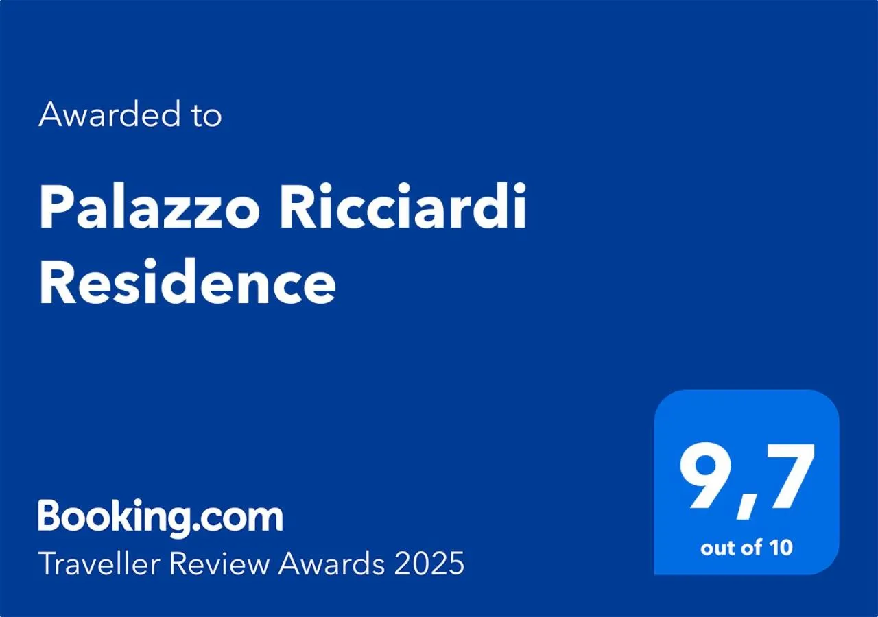 Certificate/Award in Palazzo Ricciardi Residence