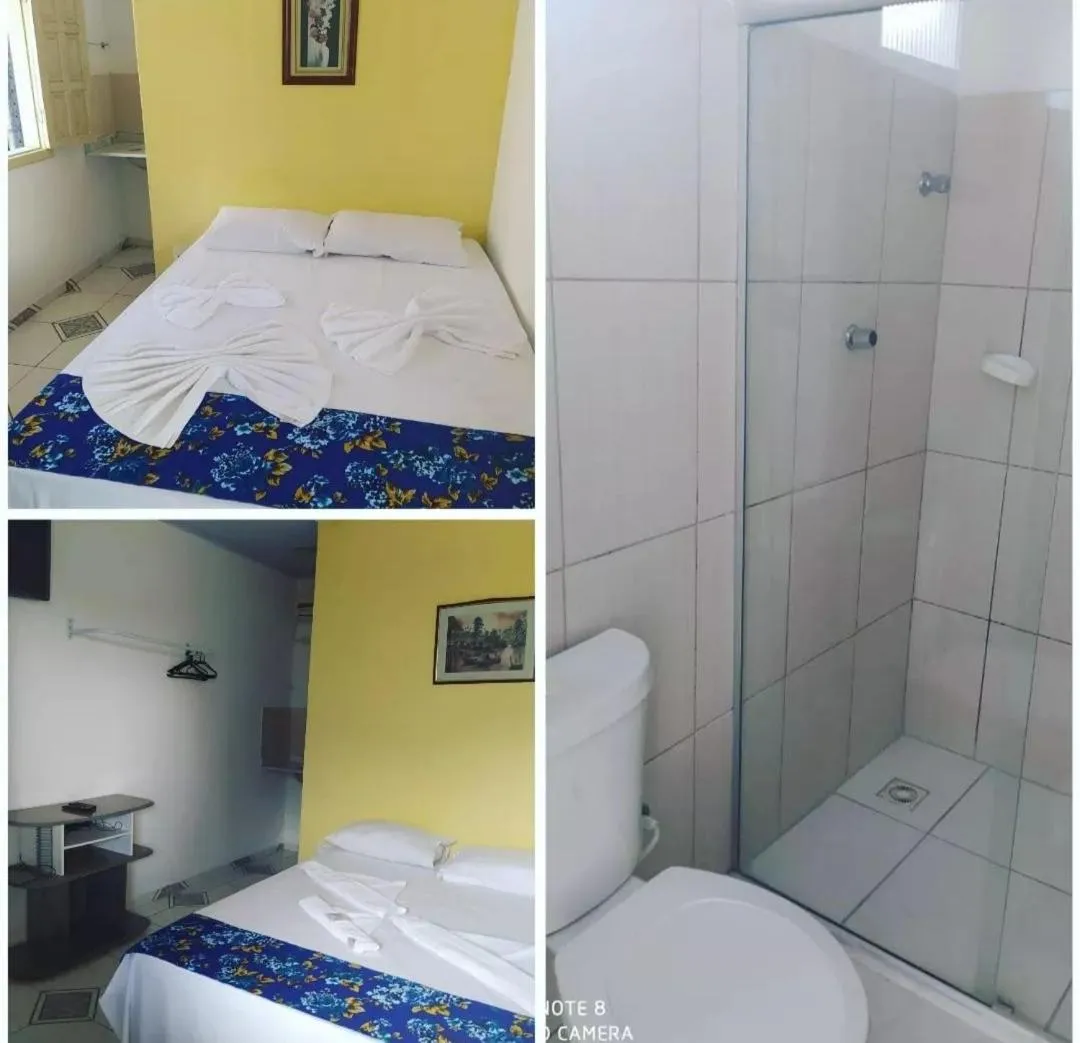 Bed in Pousada Vila Nativa