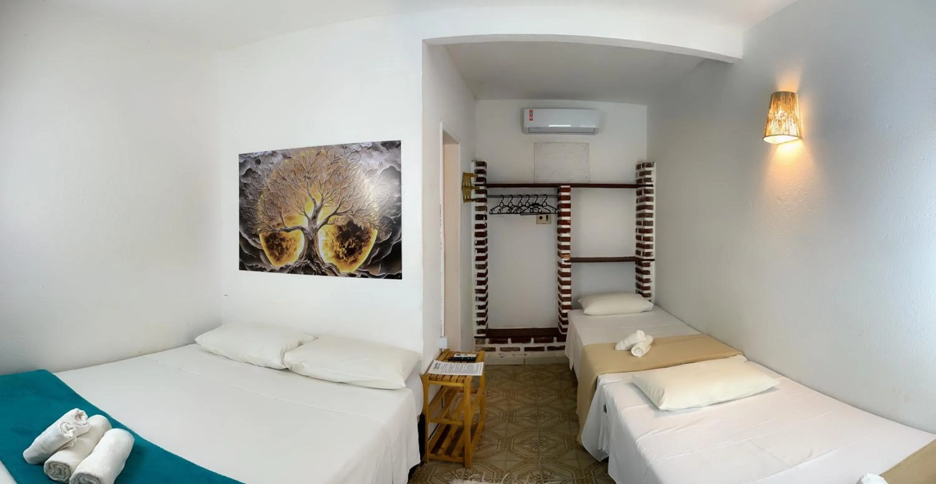 Bed in Pousada Vila Nativa