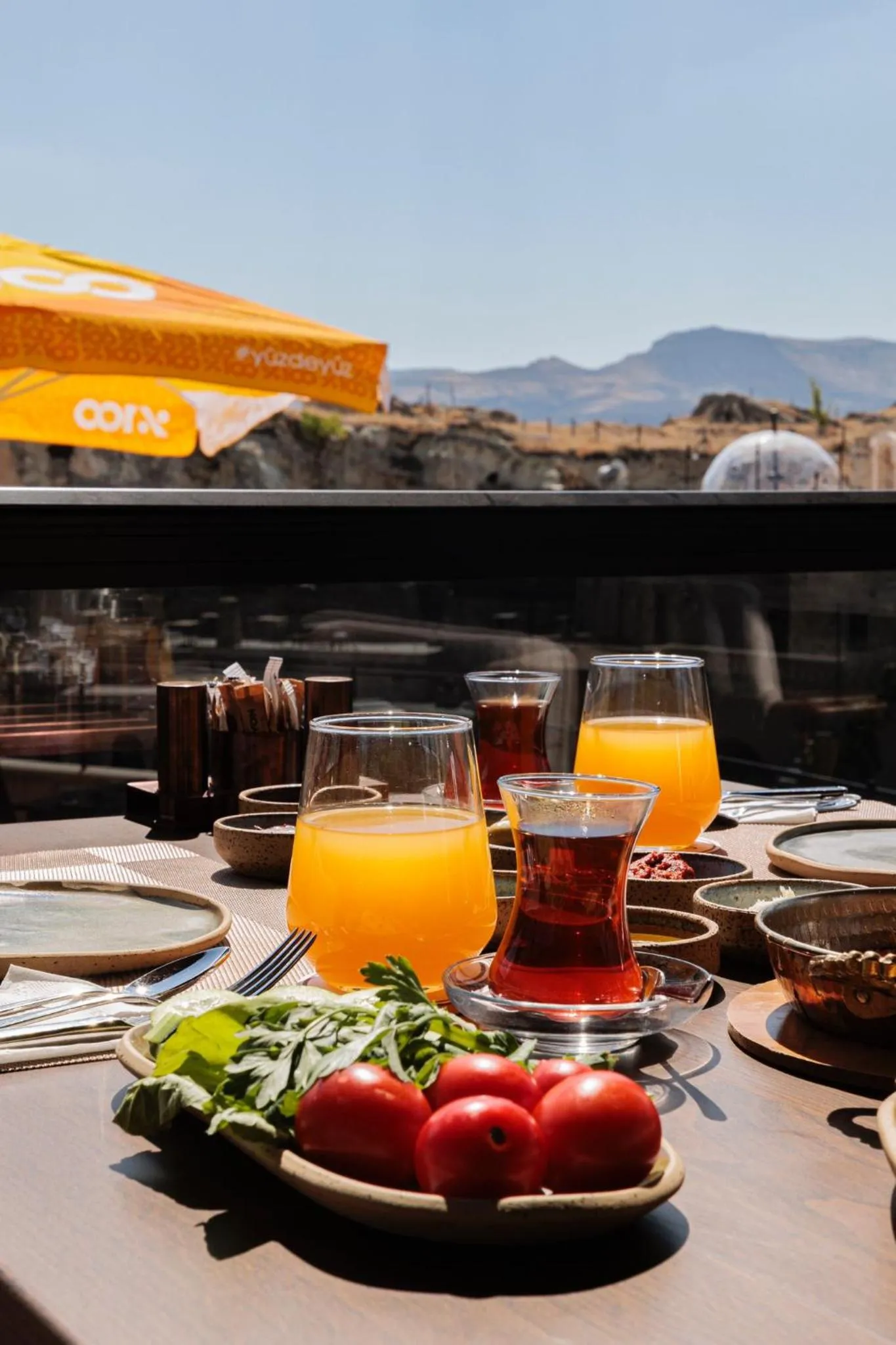 Breakfast in Canyon Cave Hotel