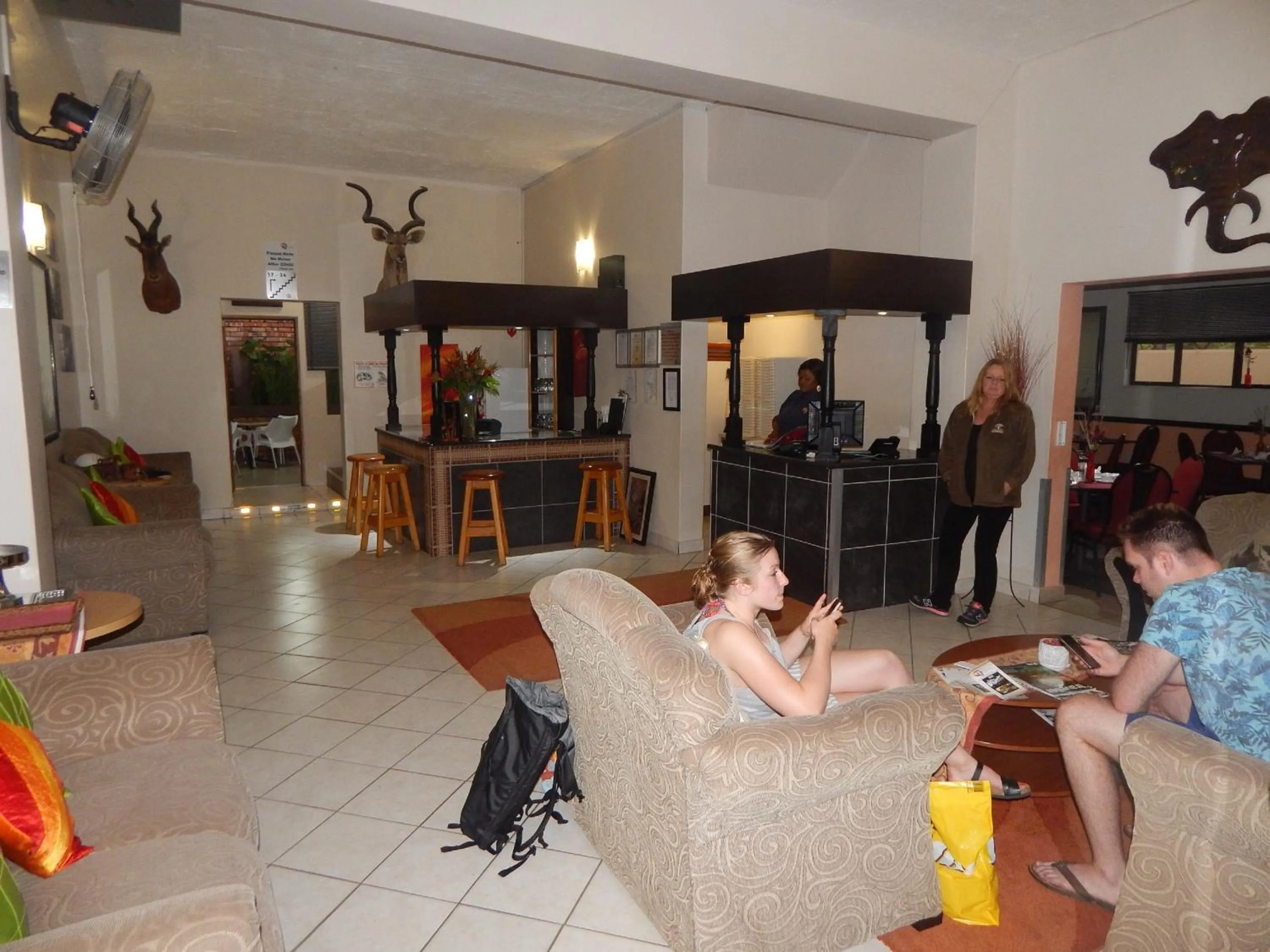 Lobby or reception in St Lucia Lodge