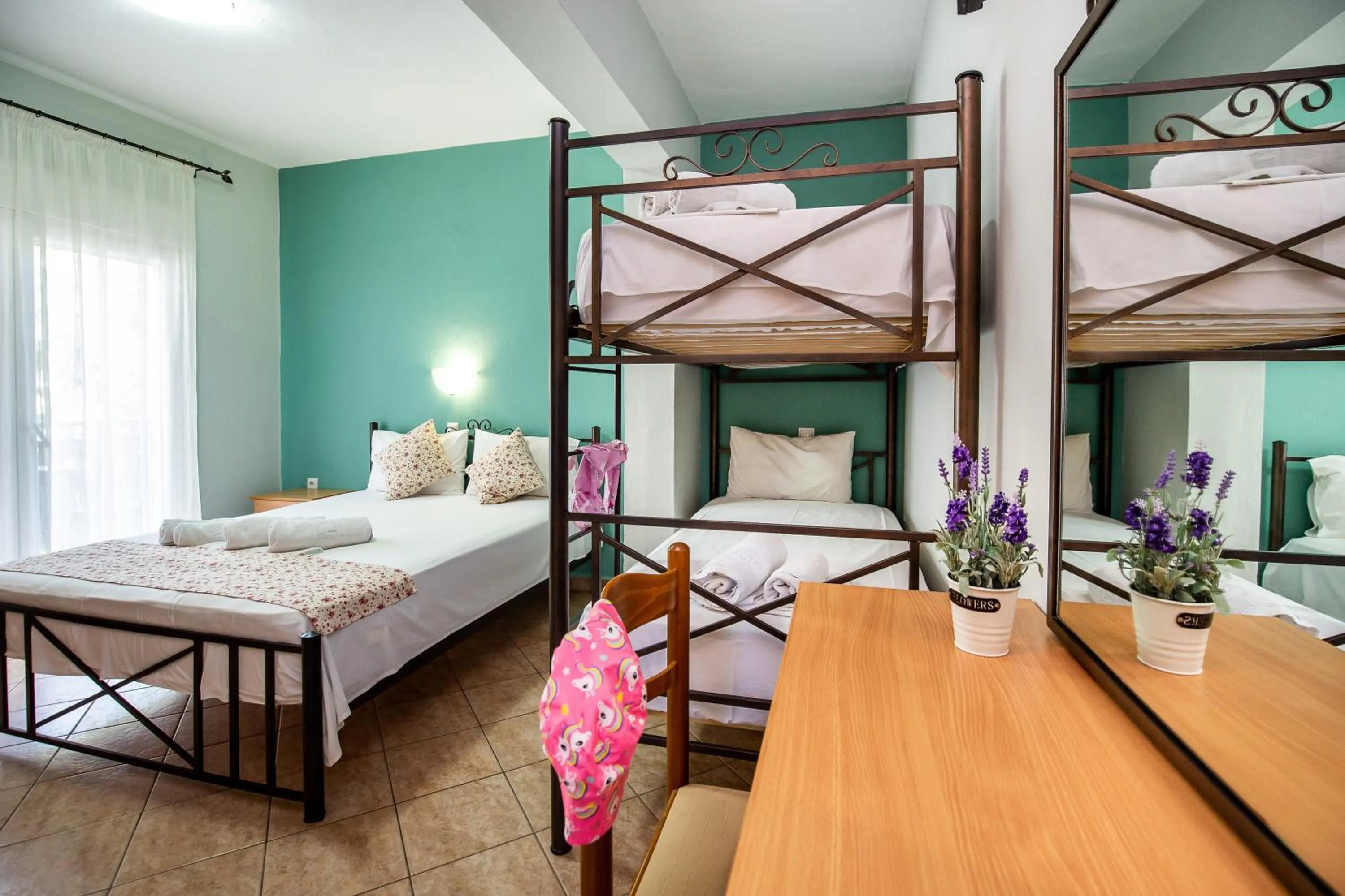 Bed in Famelia Studios Lampiris