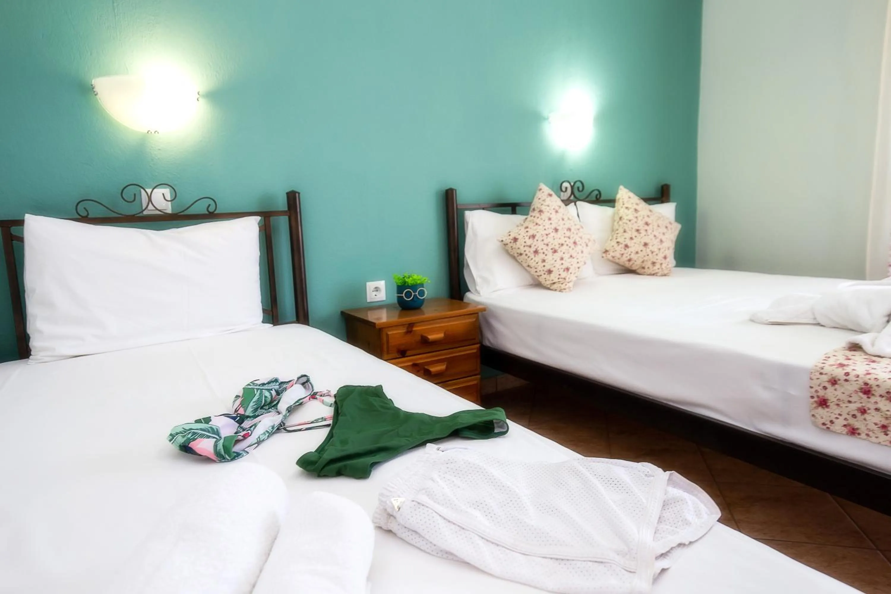 Bed in Famelia Studios Lampiris