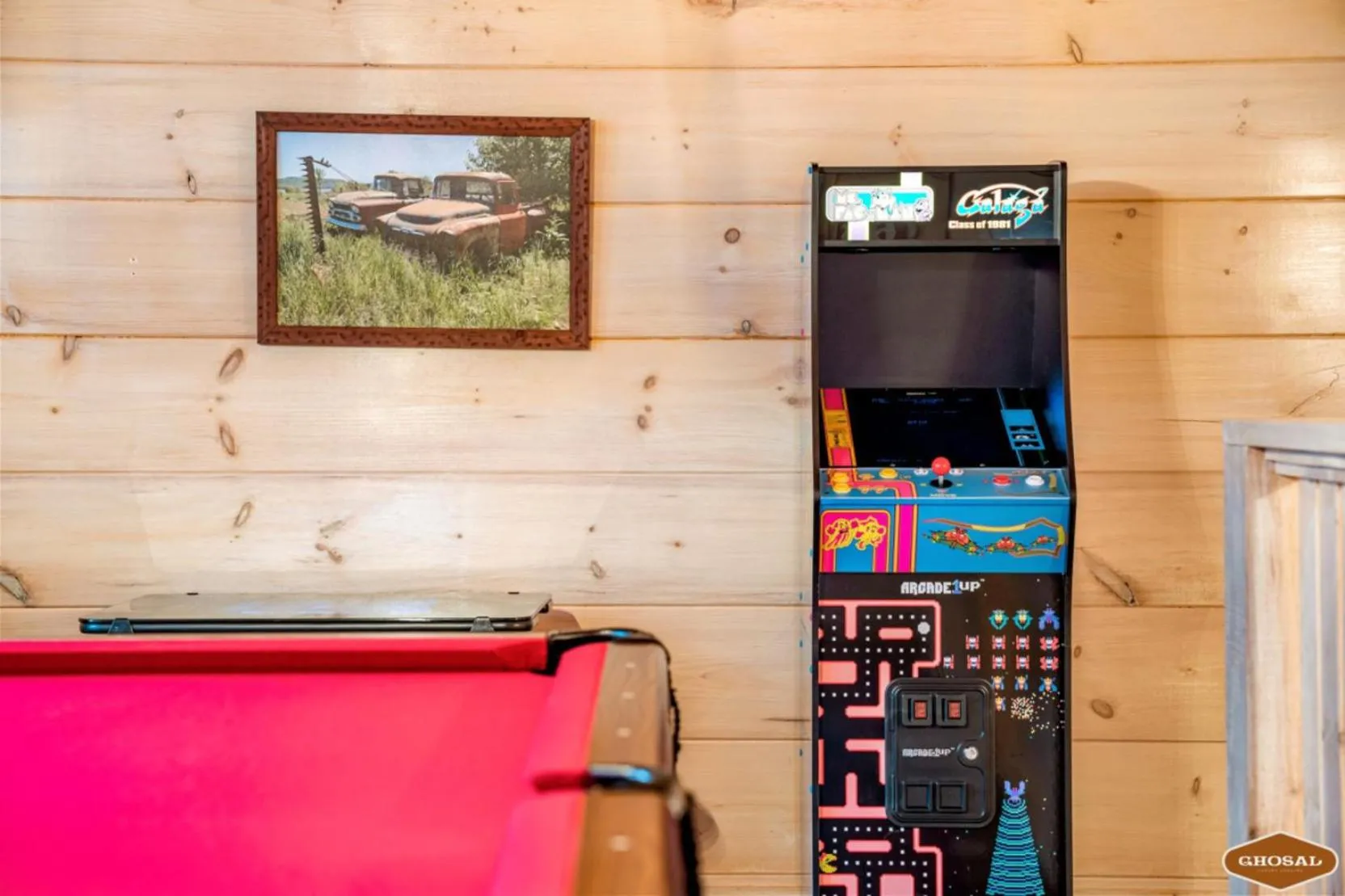 Game Room in Enchanted Forest Hideaway by Ghosal Luxury Lodging