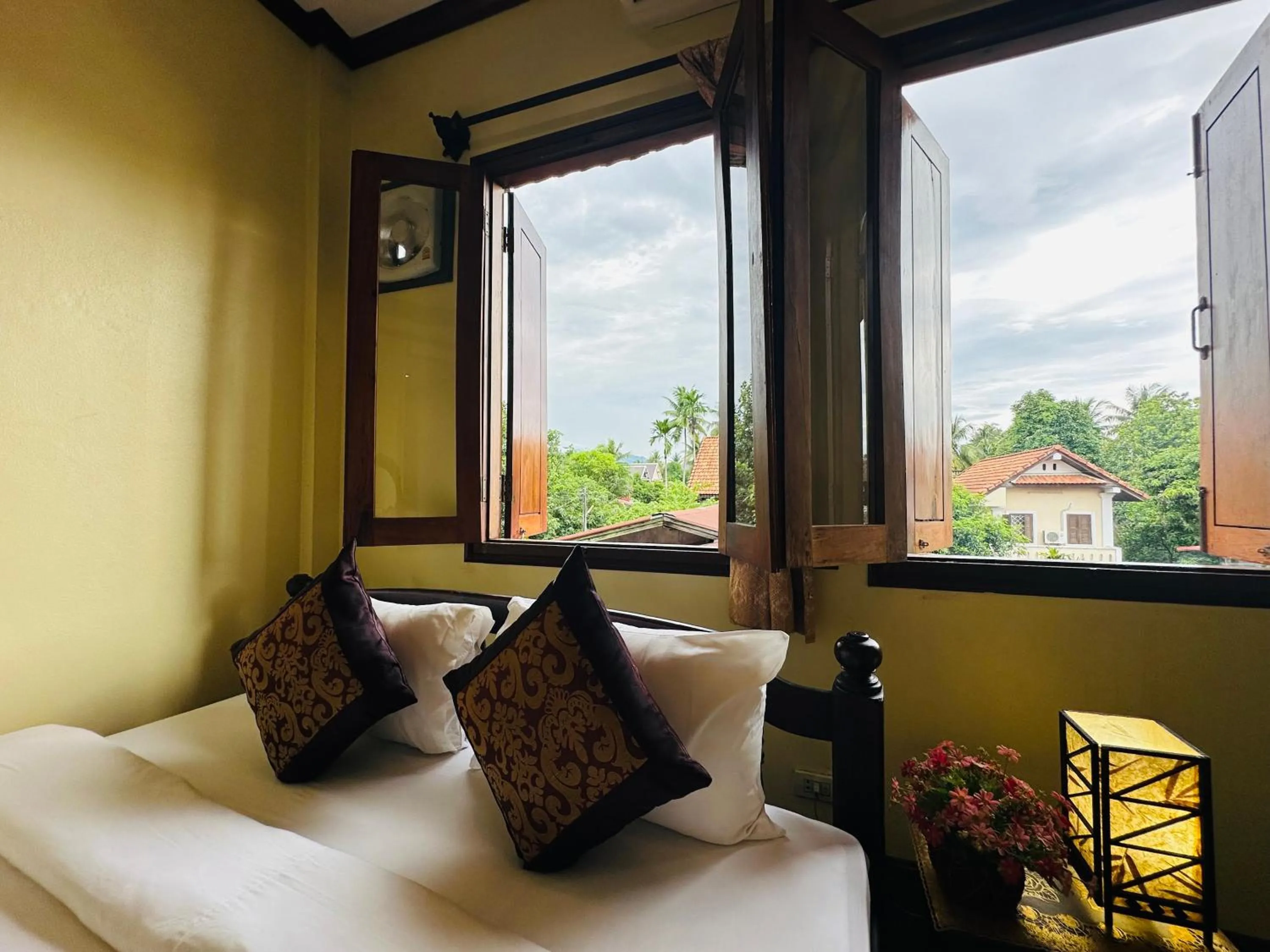 View (from property/room), Bed in Visoun Luang Prabang Hotel