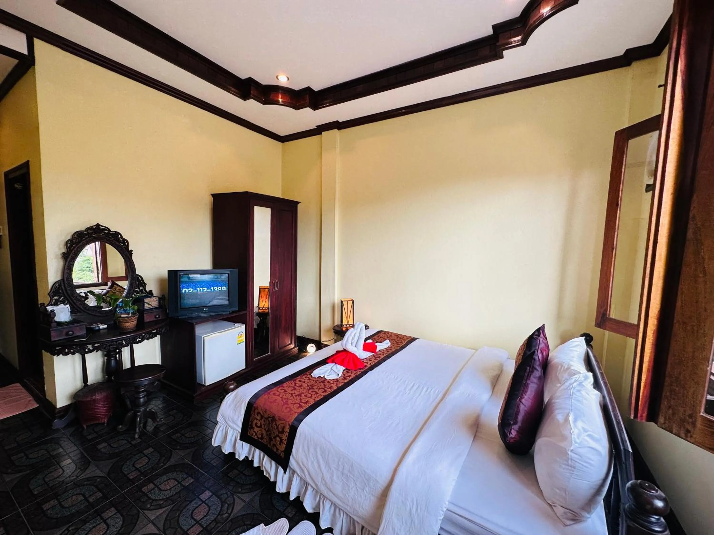 Bed in Visoun Luang Prabang Hotel