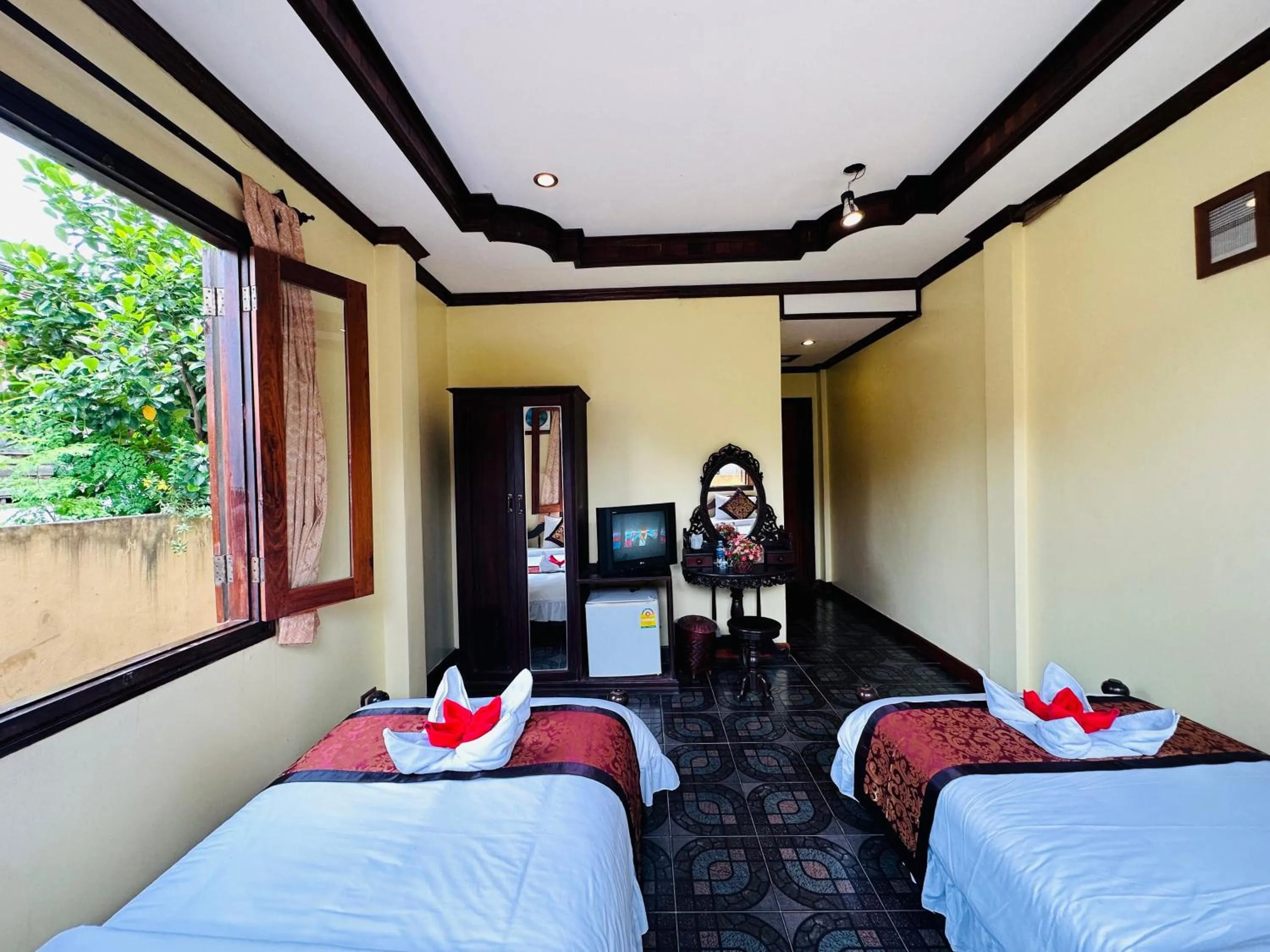 Bed in Visoun Luang Prabang Hotel