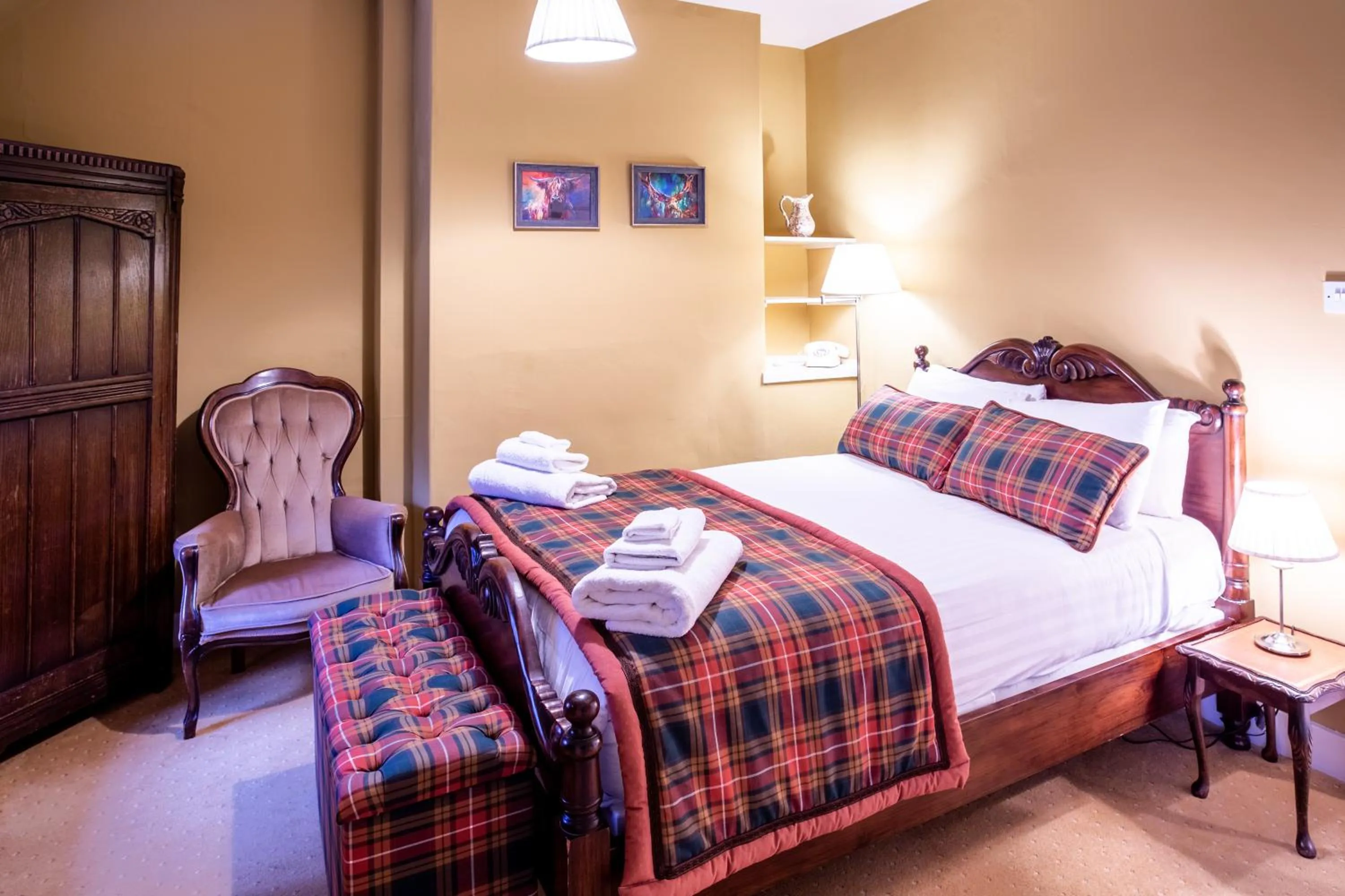 Photo of the whole room, Bed in Dalmunzie Castle Hotel