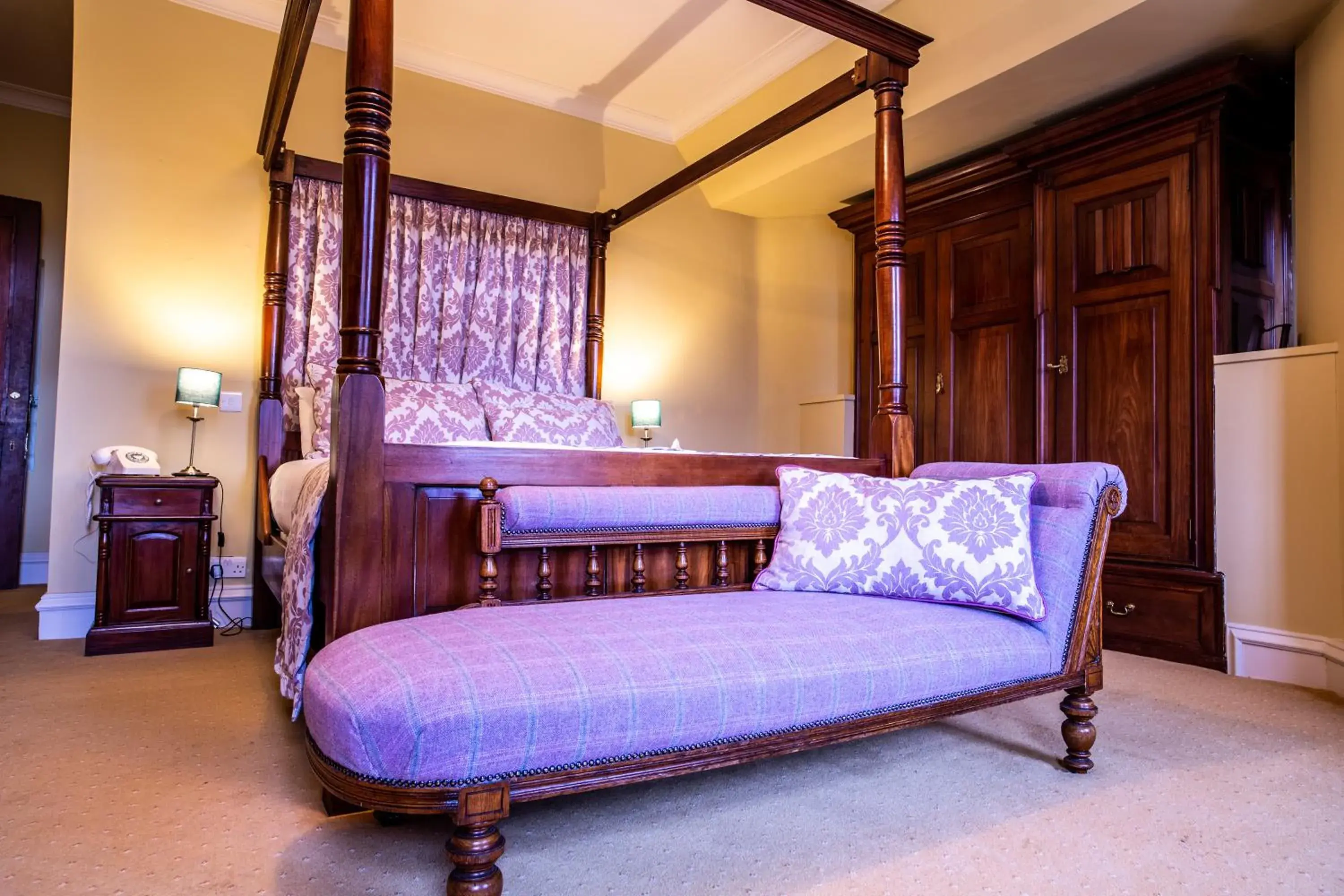 Bed in Dalmunzie Castle Hotel Bed in Dalmunzie Castle Hotel
