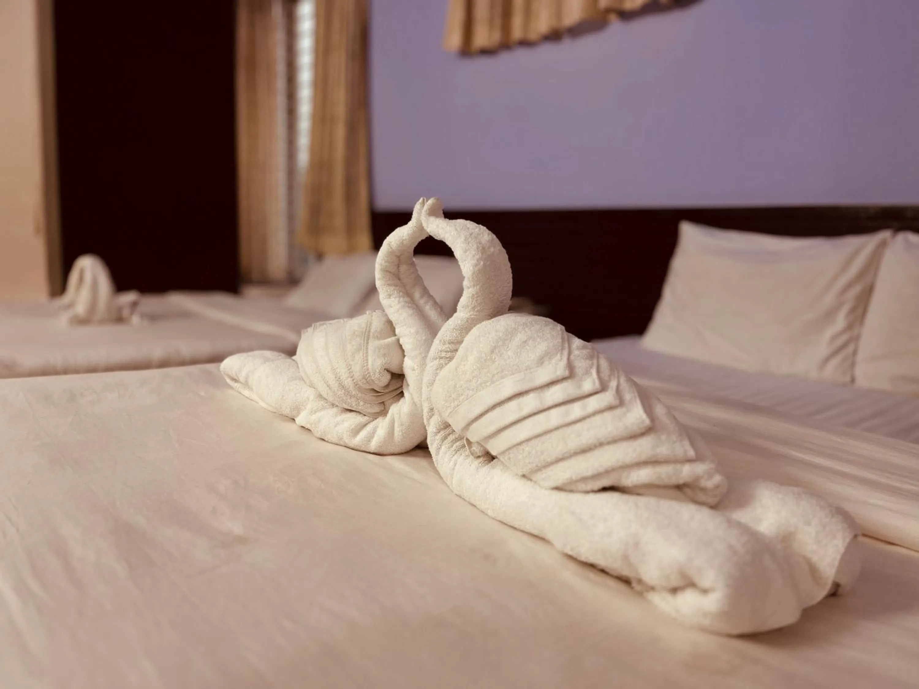 Bed in Hotel Royal Palm