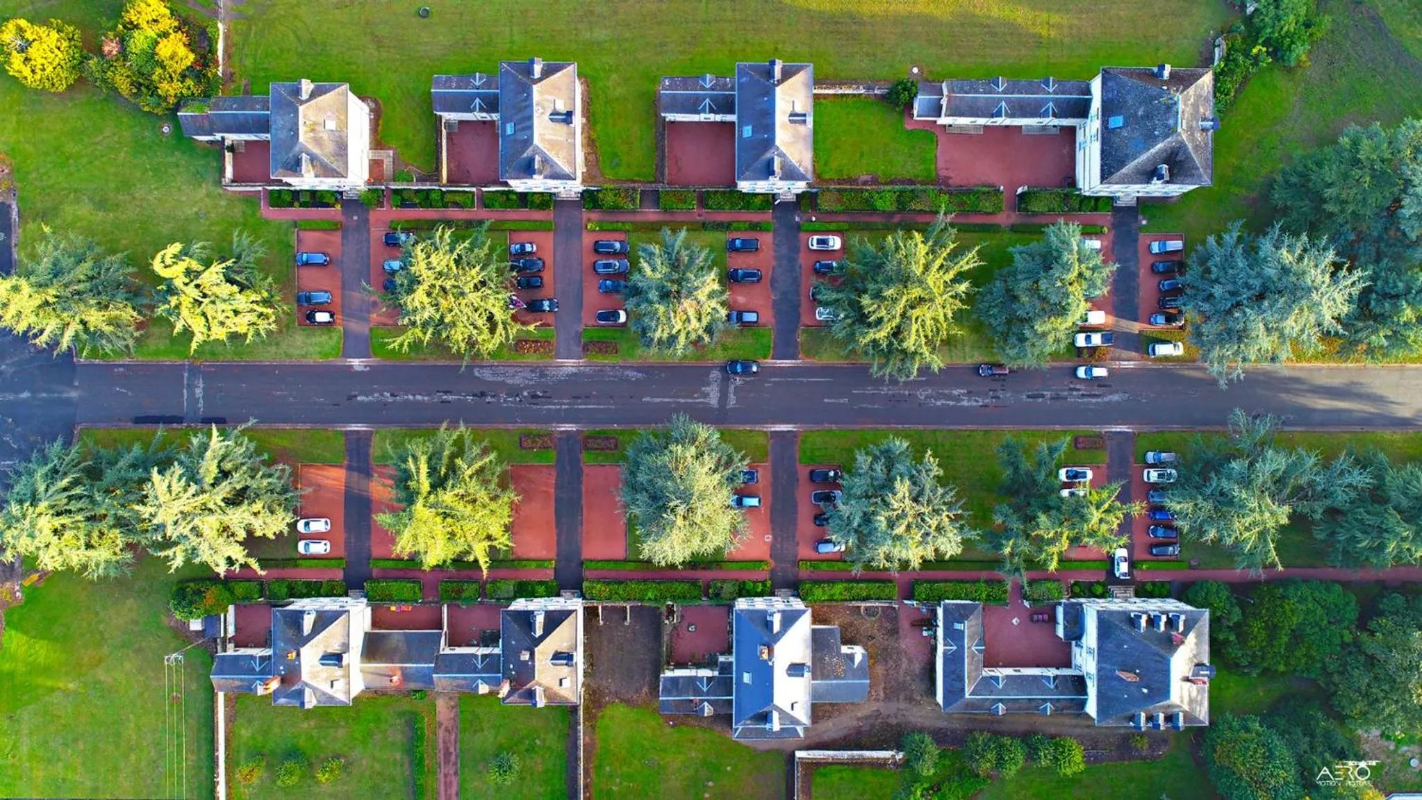 Bird's eye view in Domaine de Roiffé