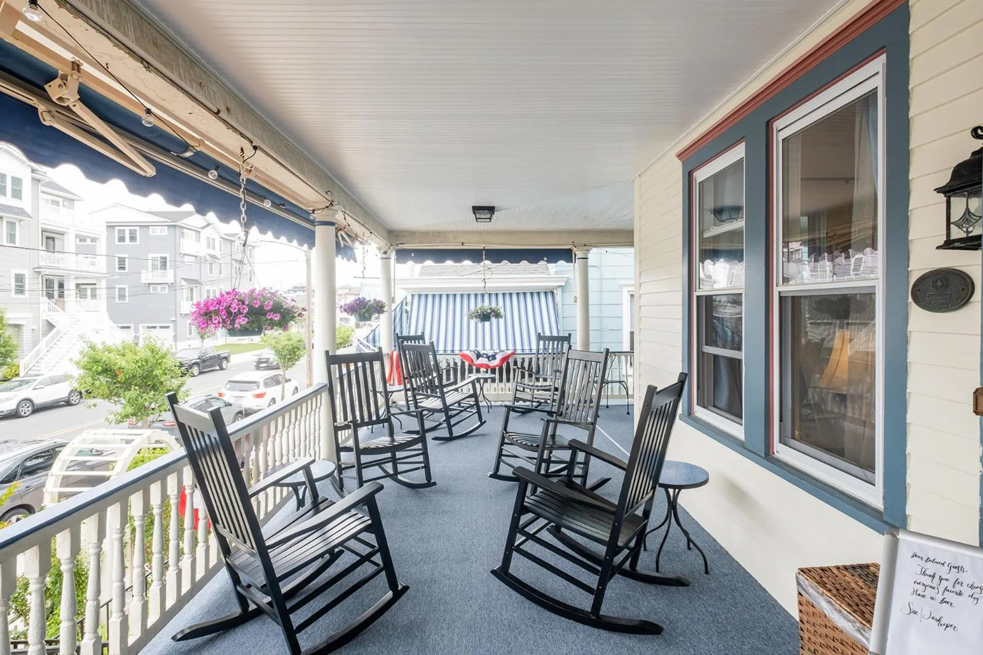 Patio in Scarborough Inn