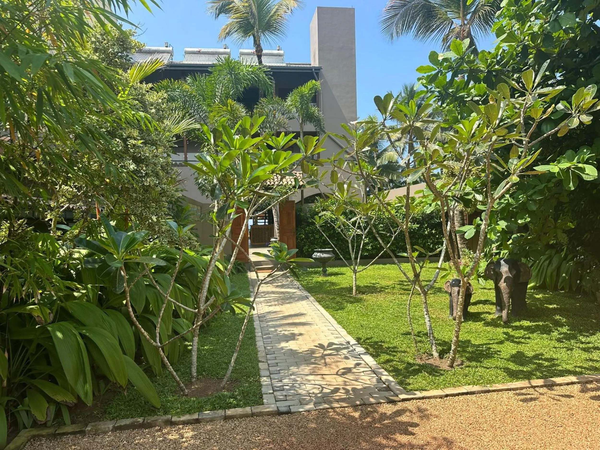 Garden in BK Beach Boutique Hotel - Hikkaduwa