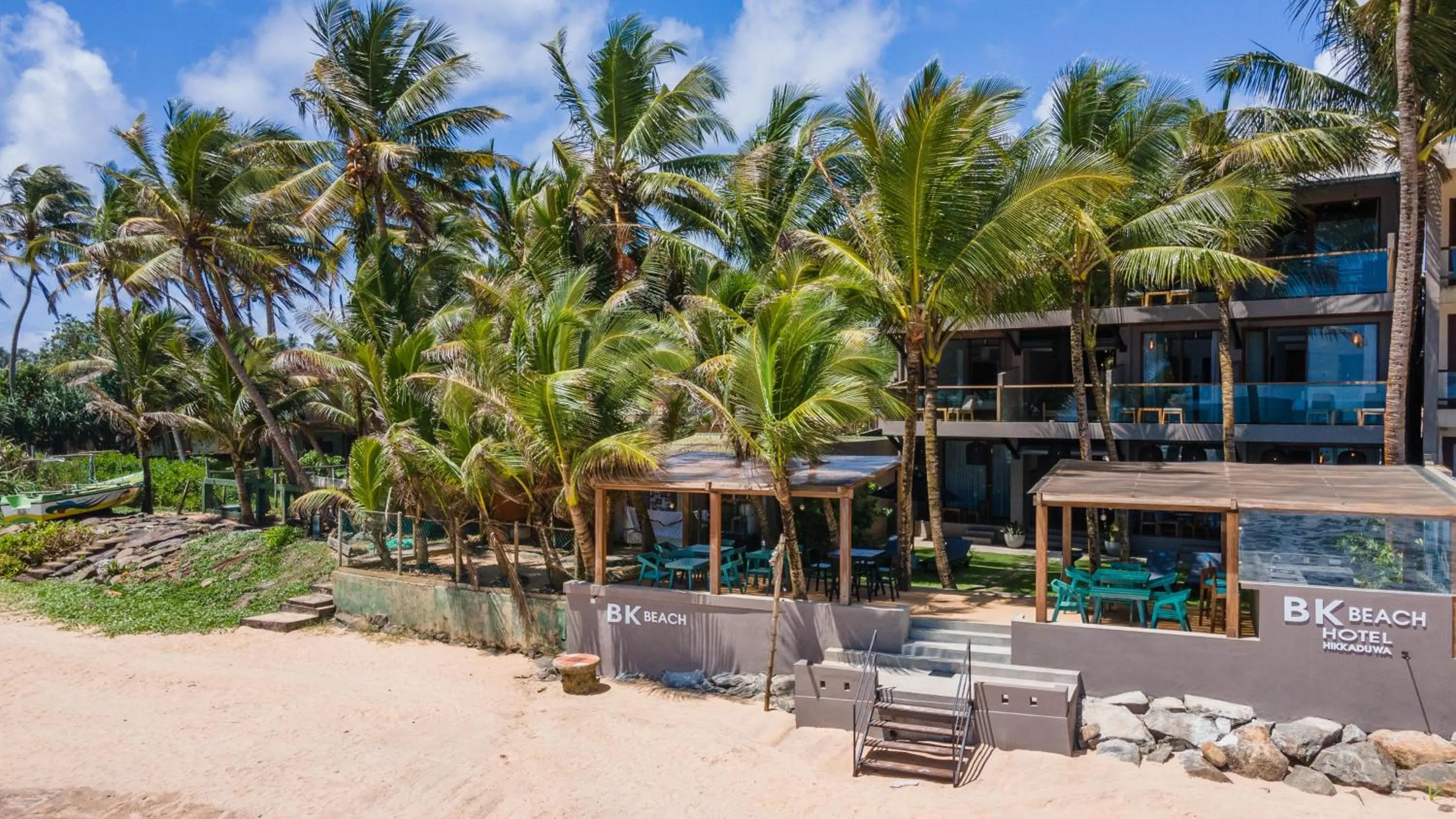 Garden in BK Beach Boutique Hotel - Hikkaduwa