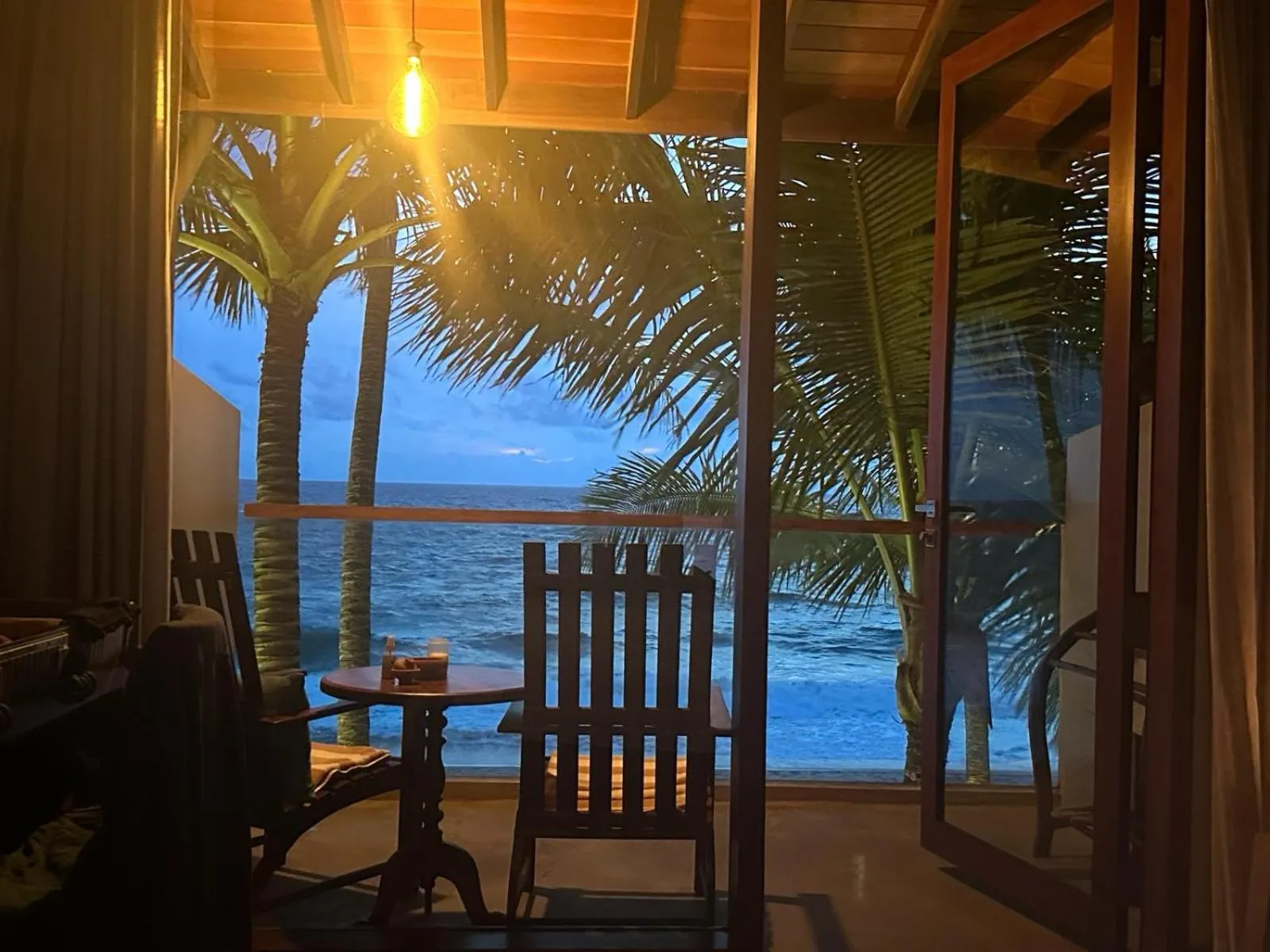 Balcony/Terrace in BK Beach Boutique Hotel - Hikkaduwa