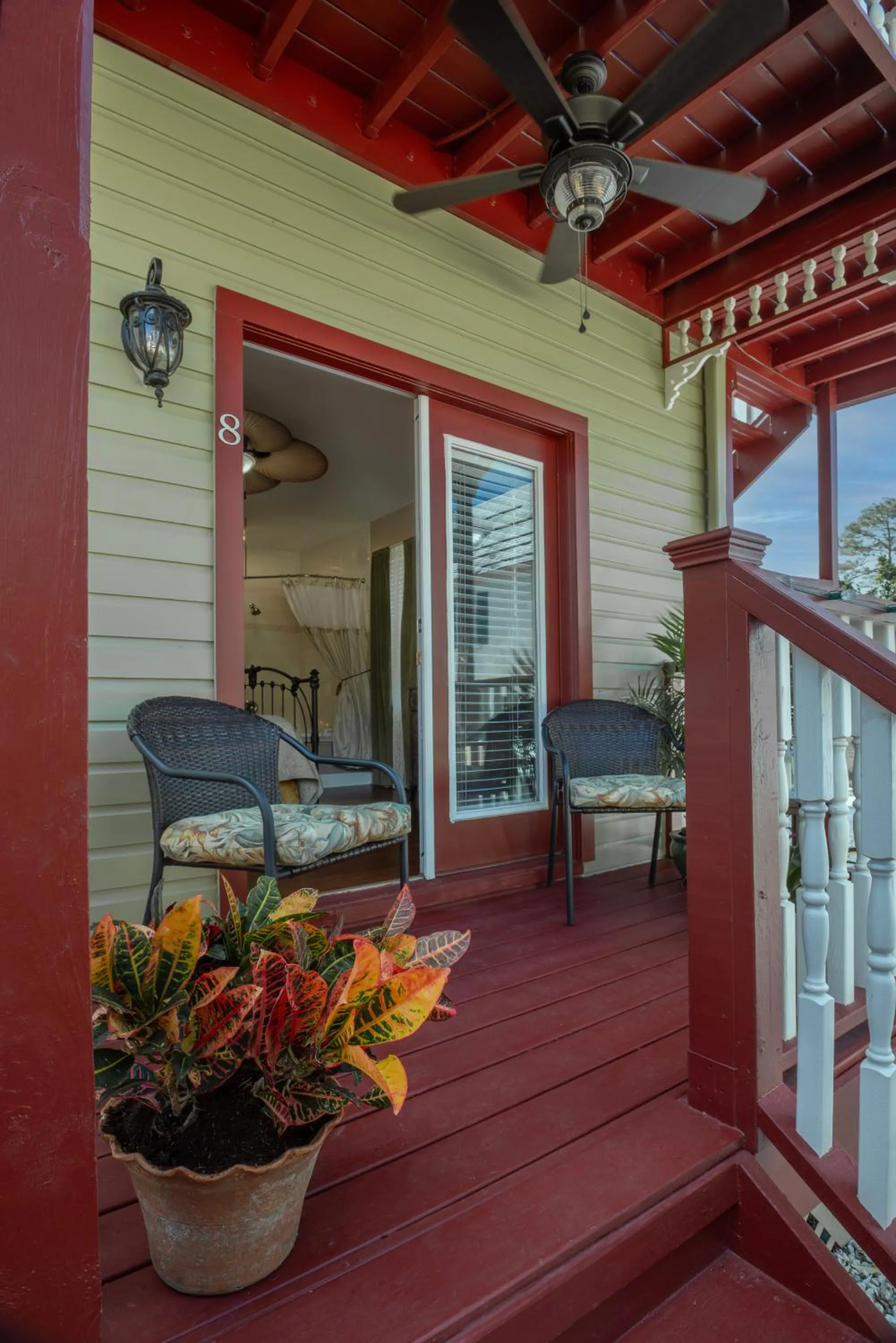 Patio in Victorian House Bed and Breakfast