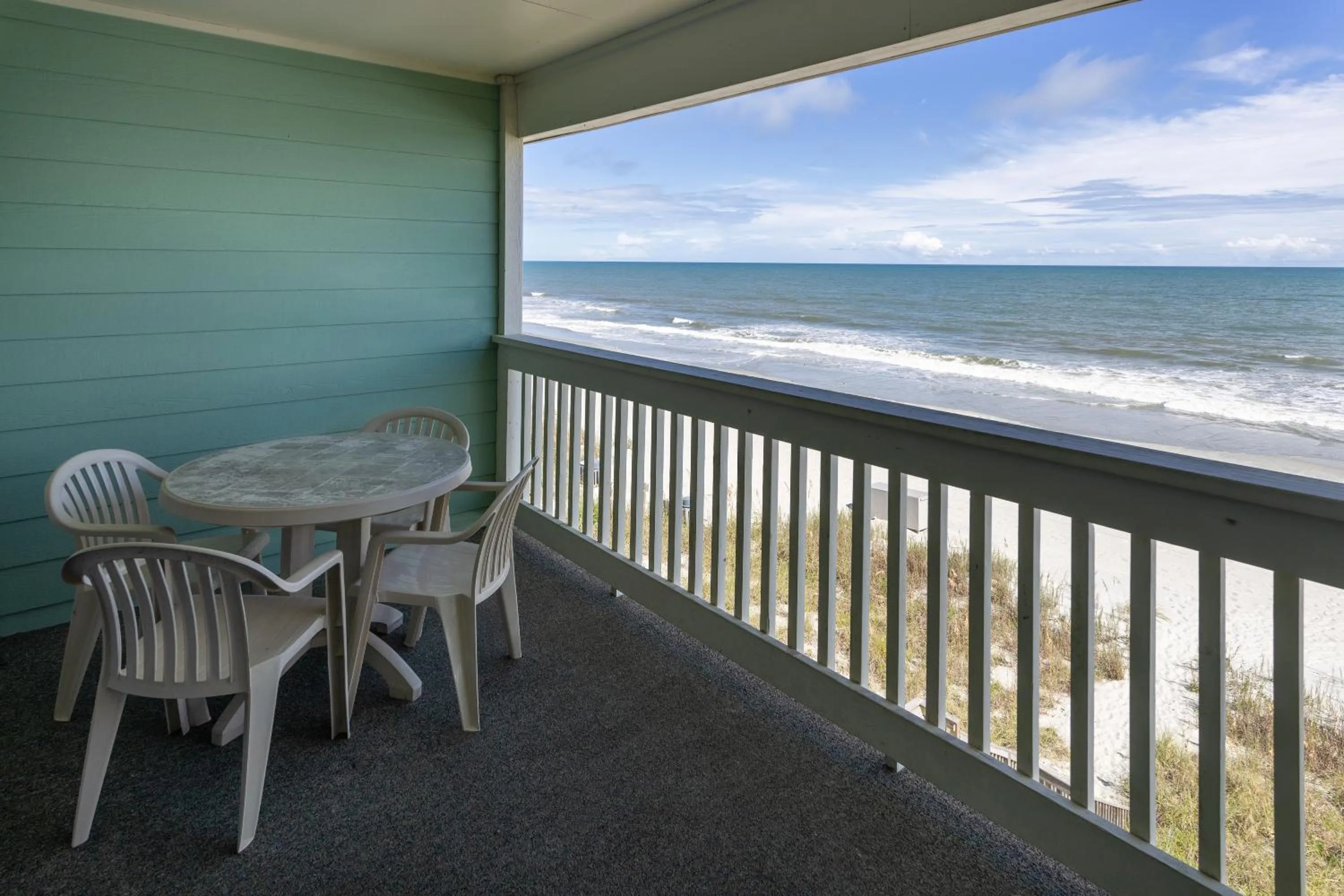 Balcony/Terrace in Sandpebble Beach Club Surfside Beach a Ramada by Wyndham