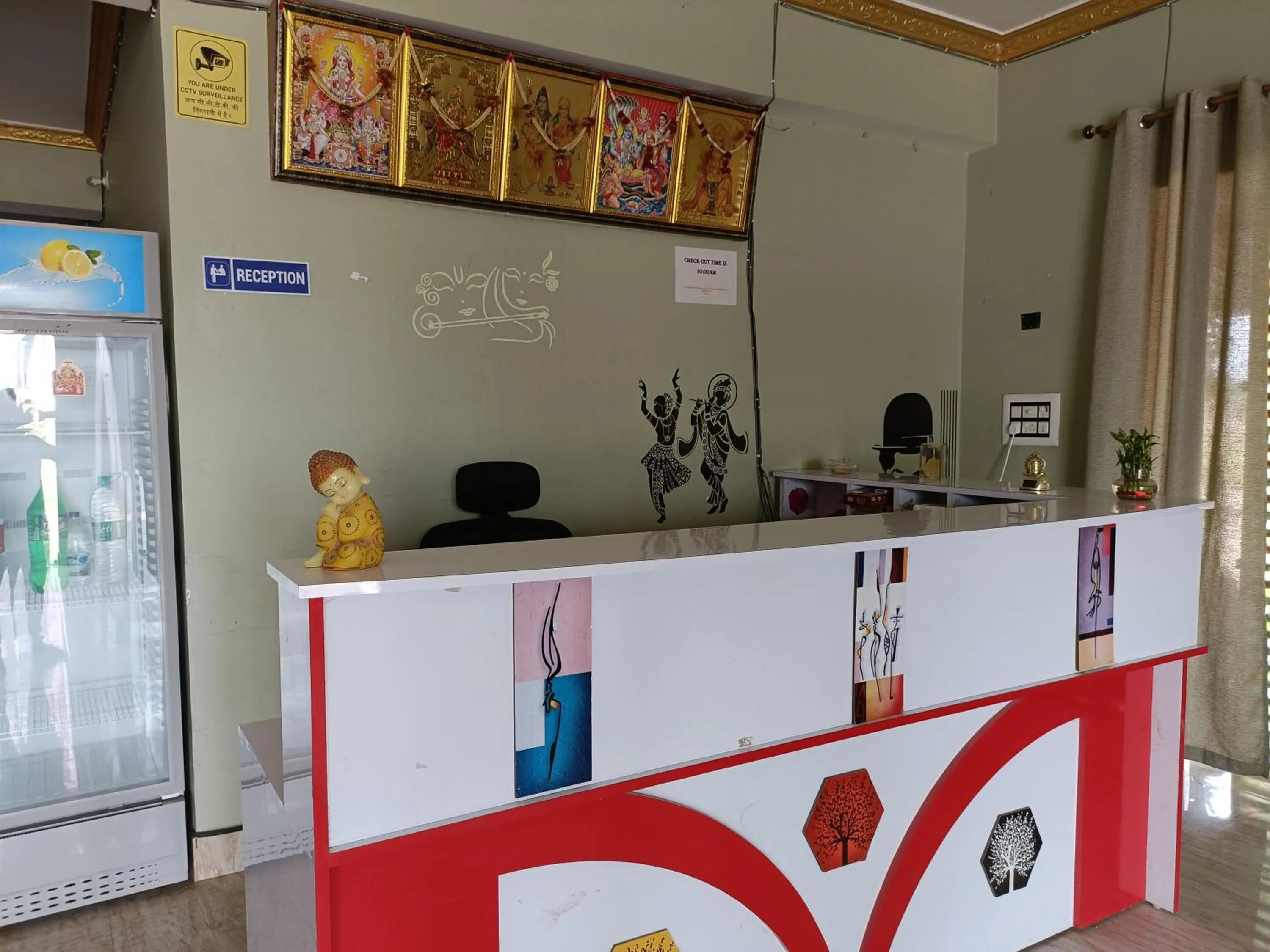 Lobby or reception in Hotel Narayani