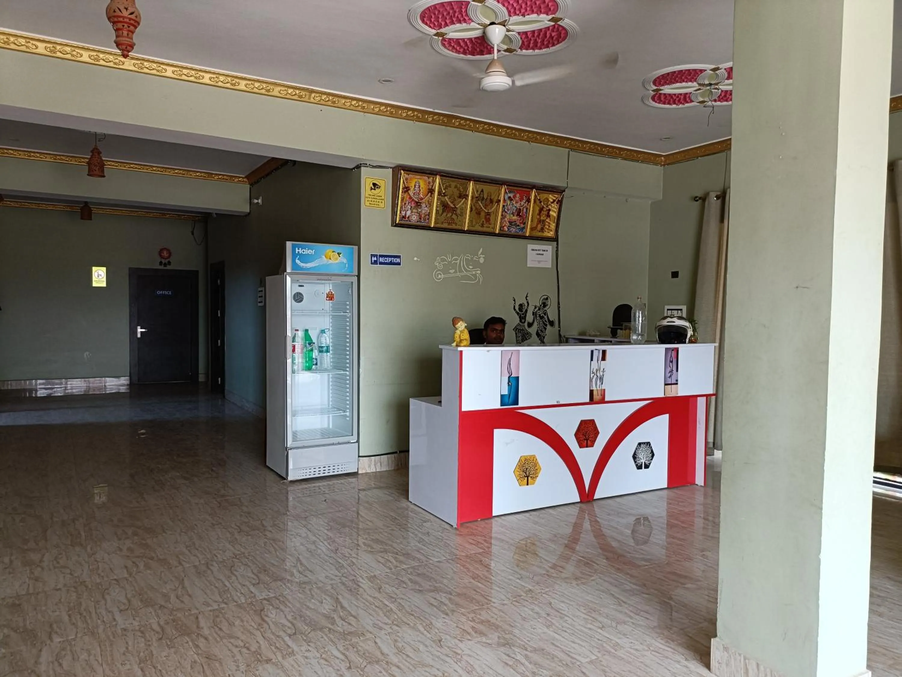 Lobby or reception in Hotel Narayani