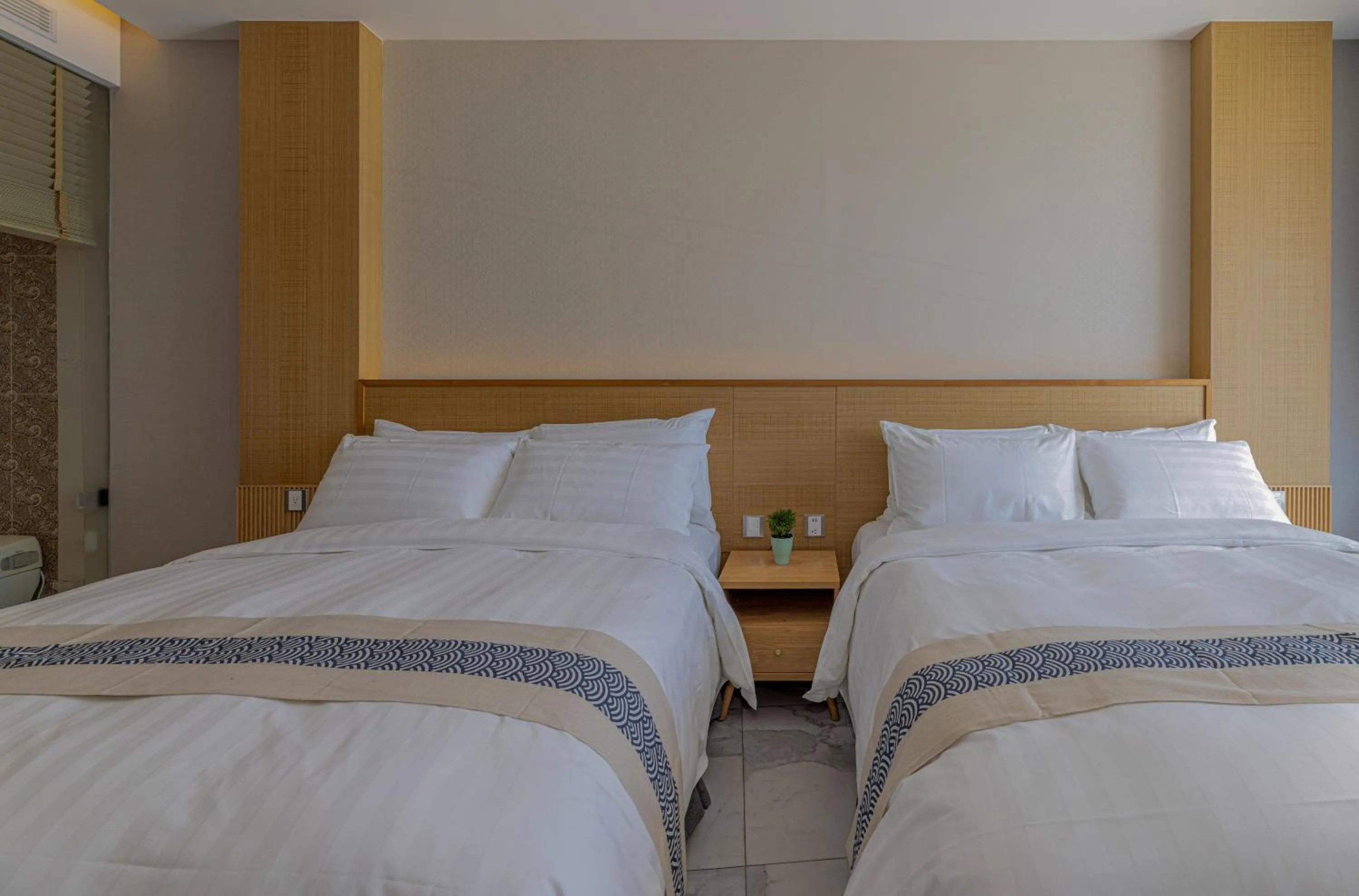 Bed in Sun Moon Lake Apollo Resort Hotel