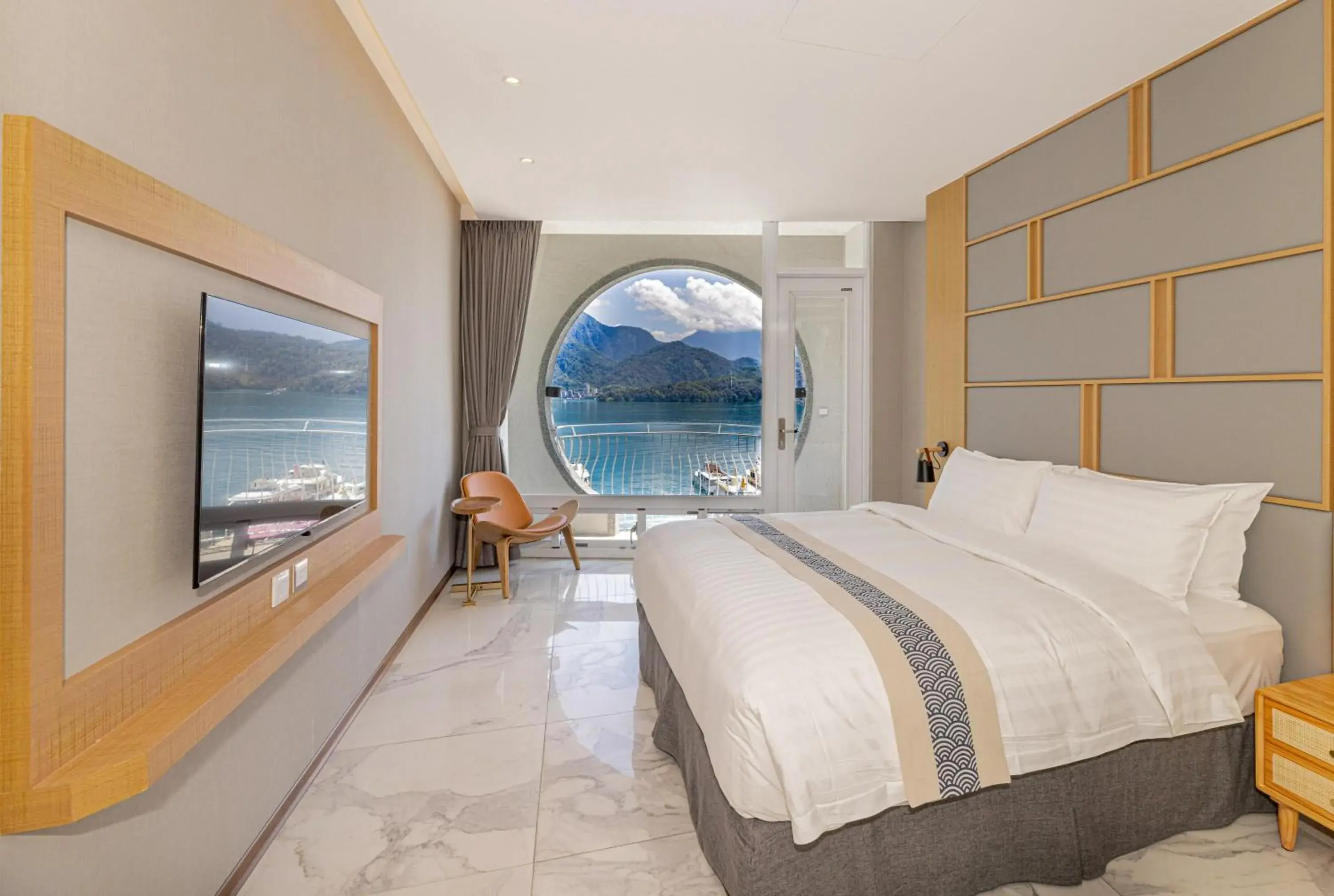 Bed in Sun Moon Lake Apollo Resort Hotel Bed in Sun Moon Lake Apollo Resort Hotel