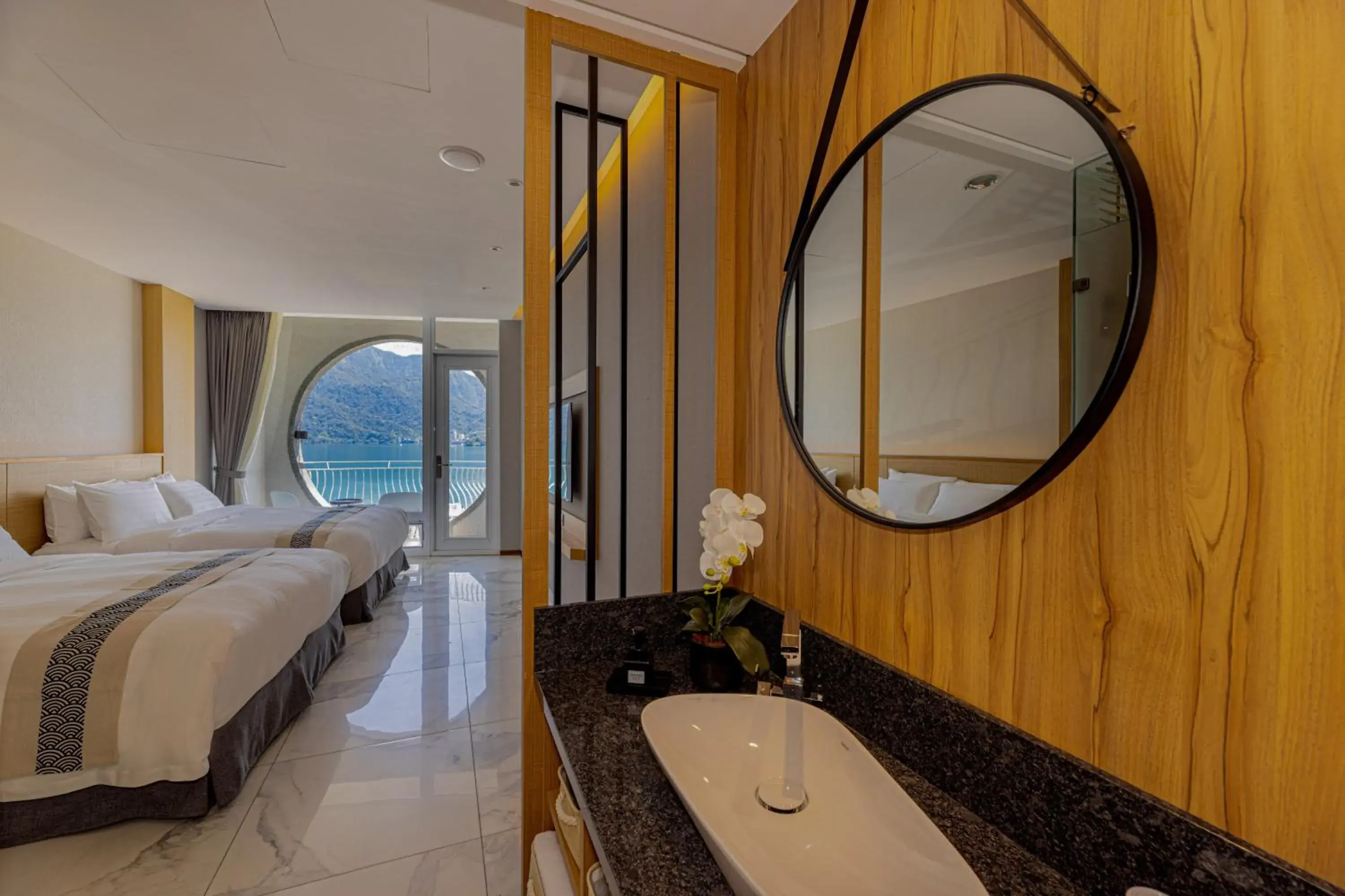 Bed in Sun Moon Lake Apollo Resort Hotel Bed in Sun Moon Lake Apollo Resort Hotel