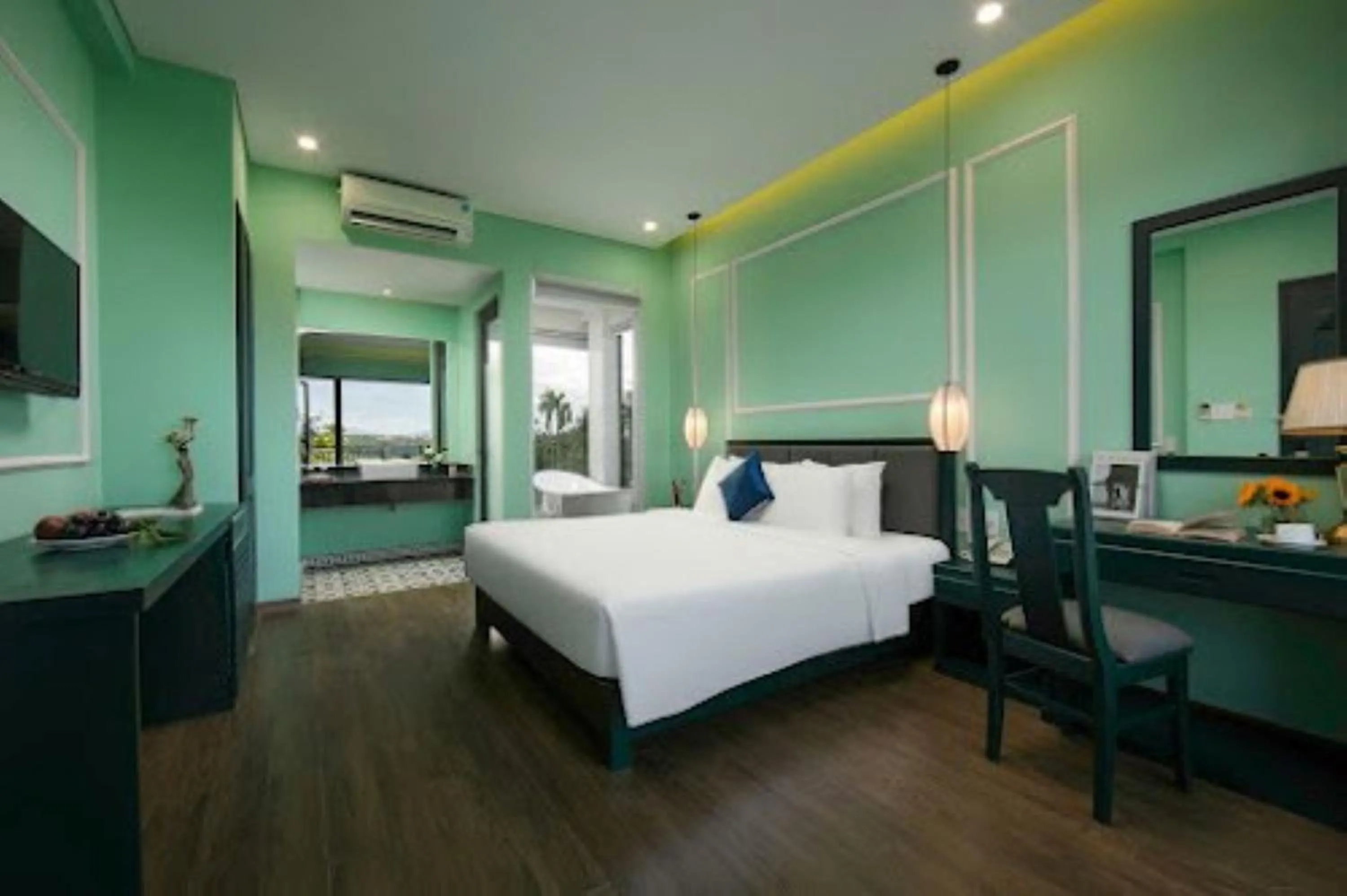 Bed in Serene Nature Boutique Resort & Spa