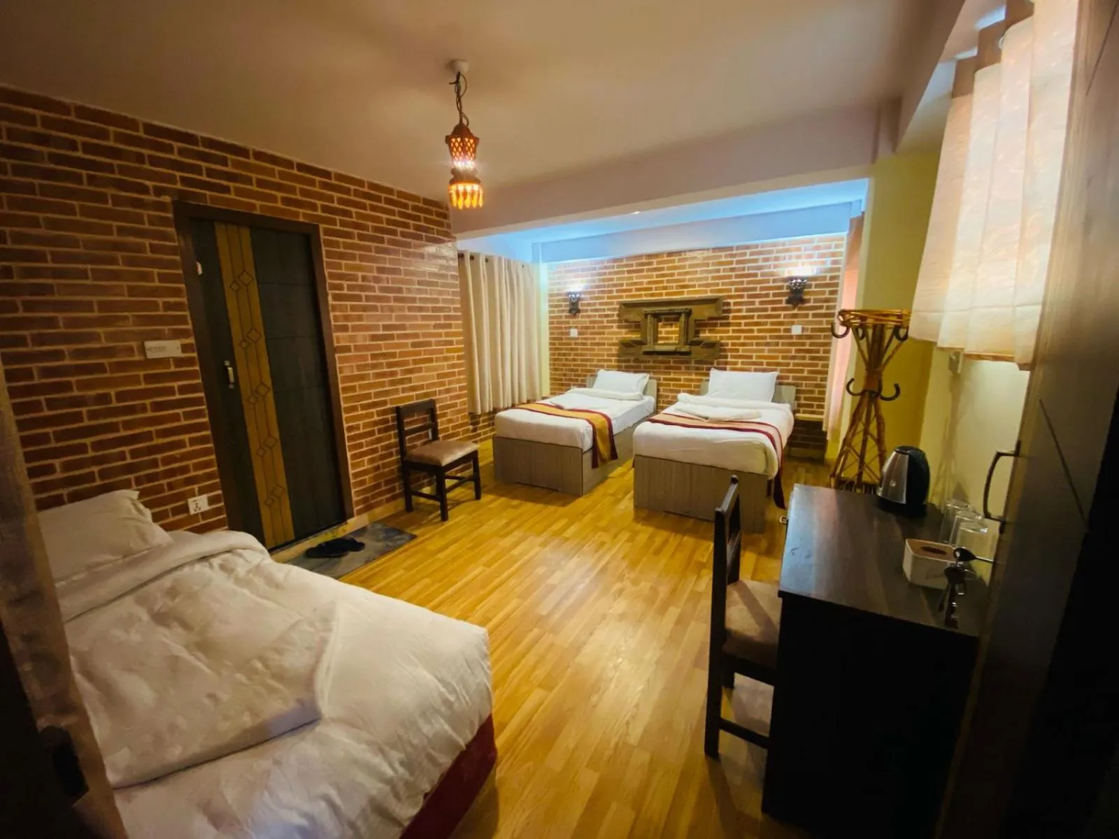 Bed in Hotel Durbar Side