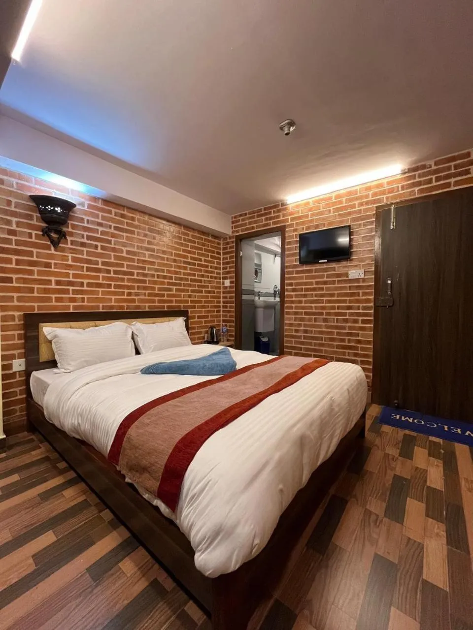 Bed in Hotel Durbar Side