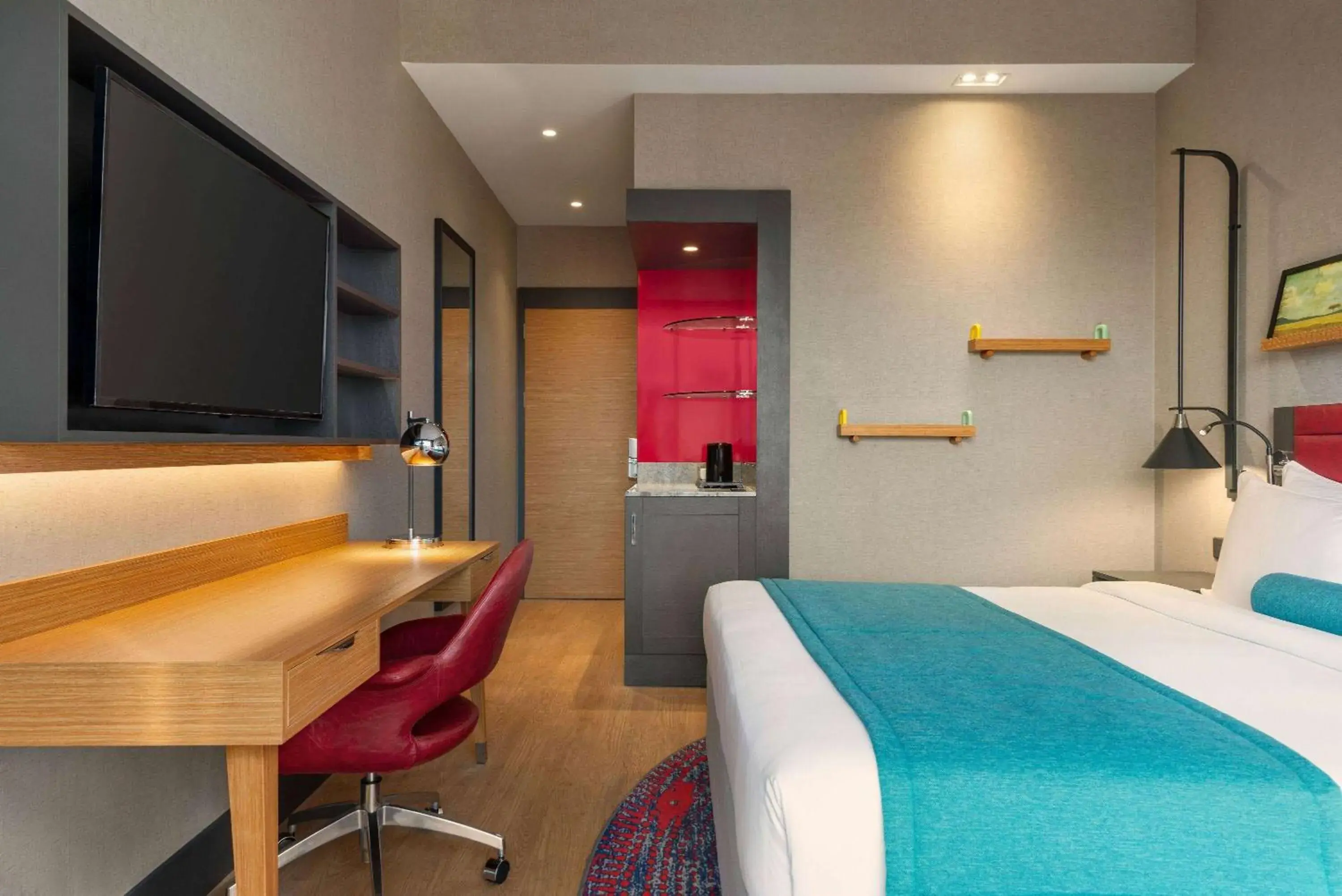 Photo of the whole room, Bed in Ramada Encore Al Khobar Corniche Photo of the whole room, Bed in Ramada Encore Al Khobar Corniche